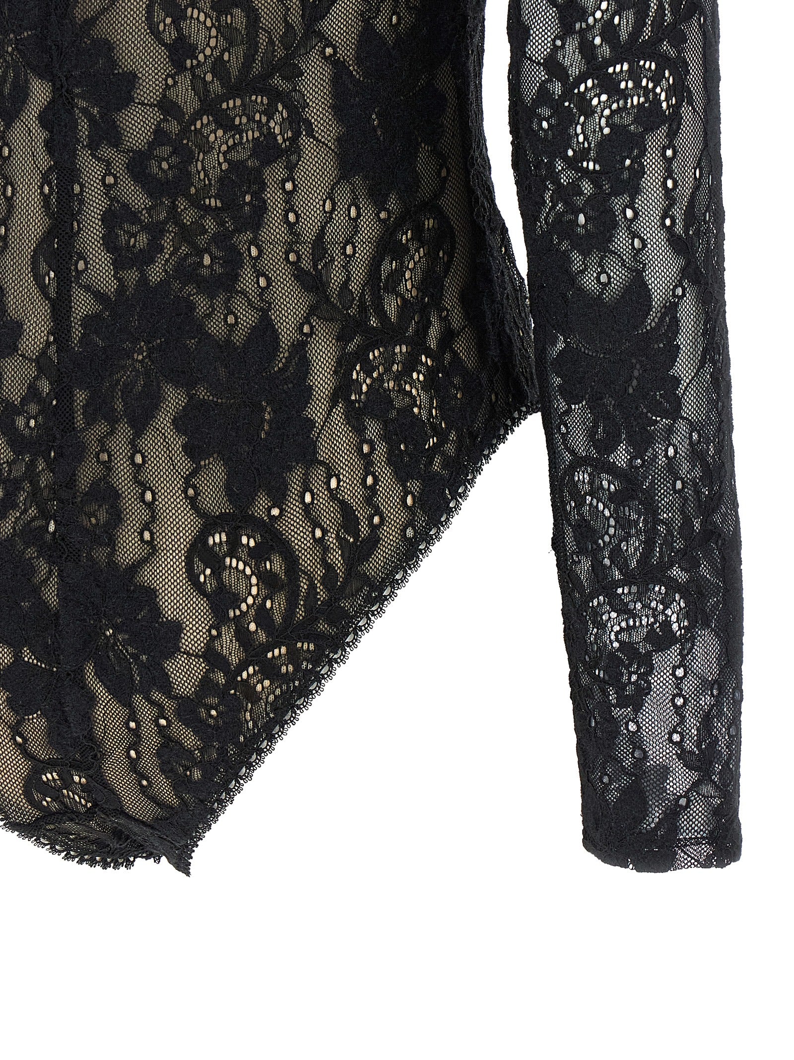 Black Polyamide Bodysuit