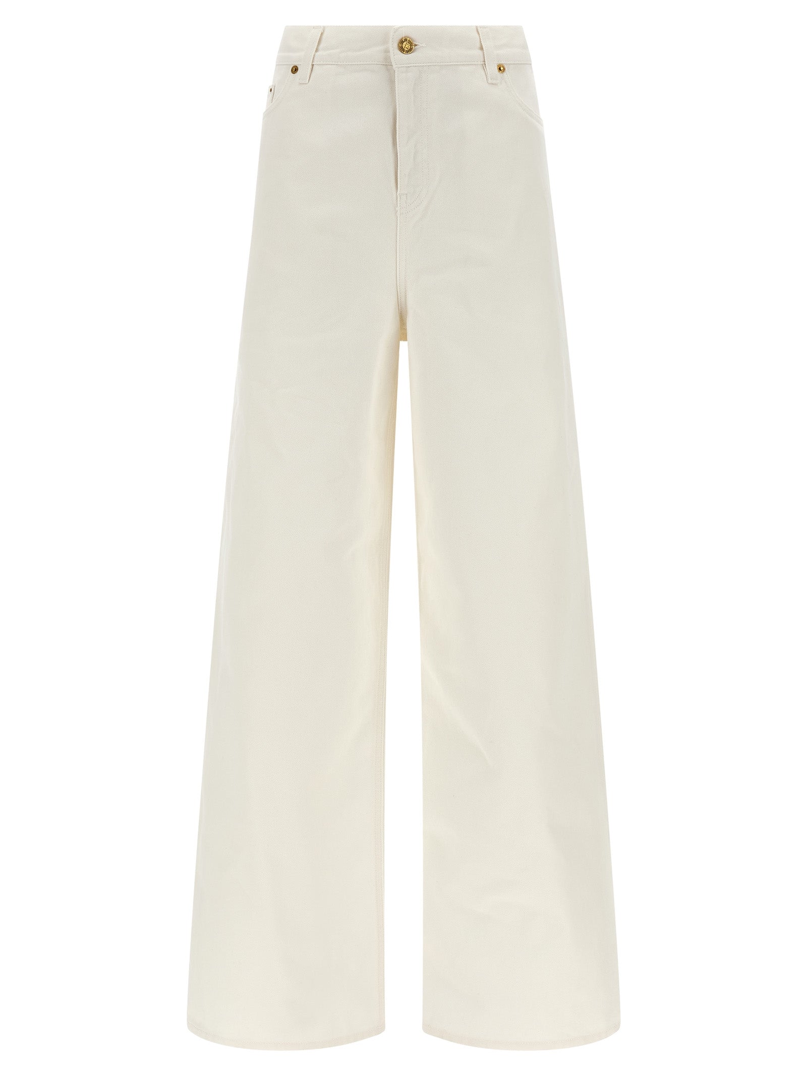 White Cotton Boyfriend Jeans
