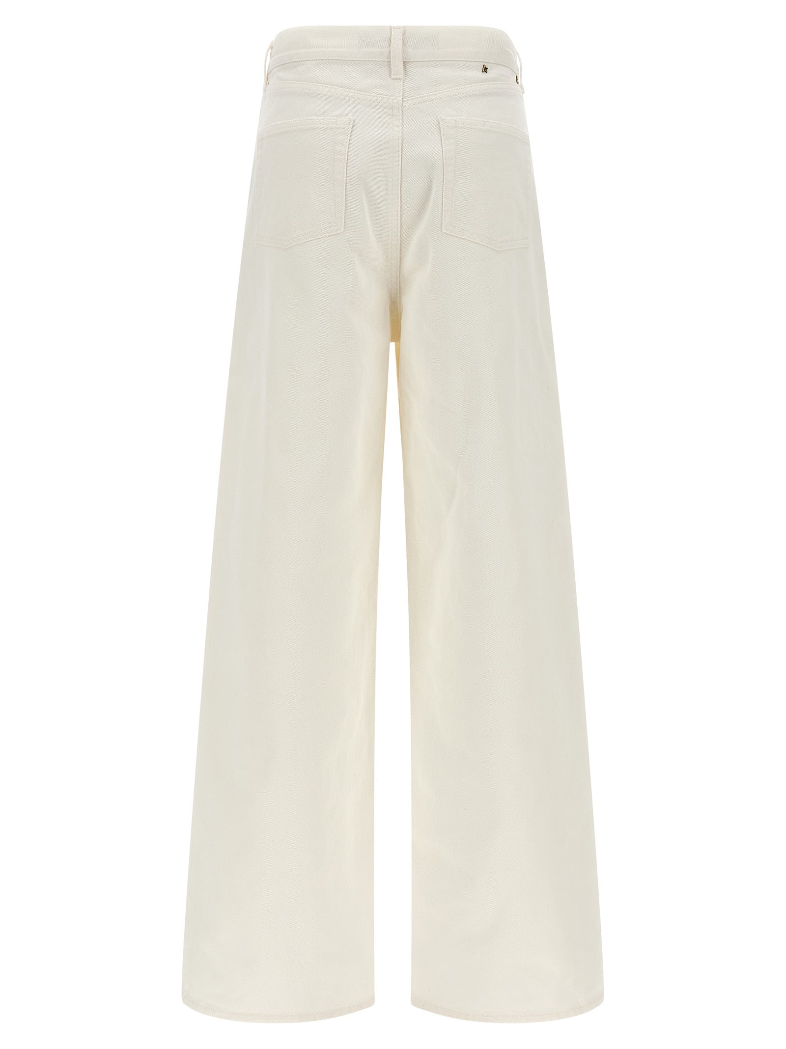 White Cotton Boyfriend Jeans
