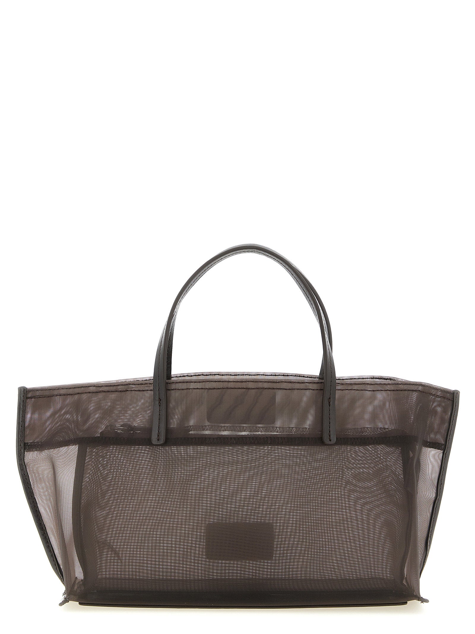 Brown Polyamide Tote Bag