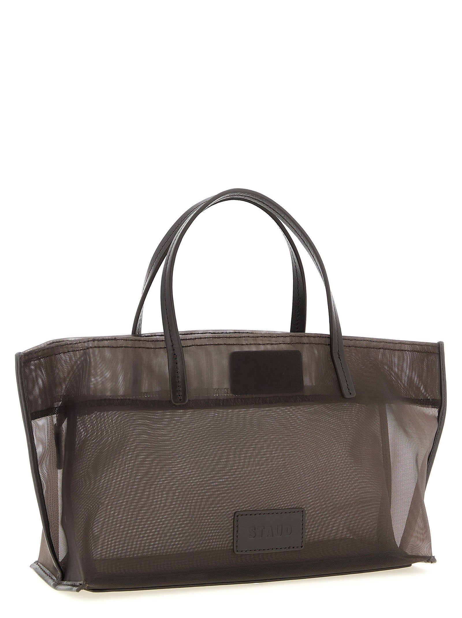 Brown Polyamide Tote Bag