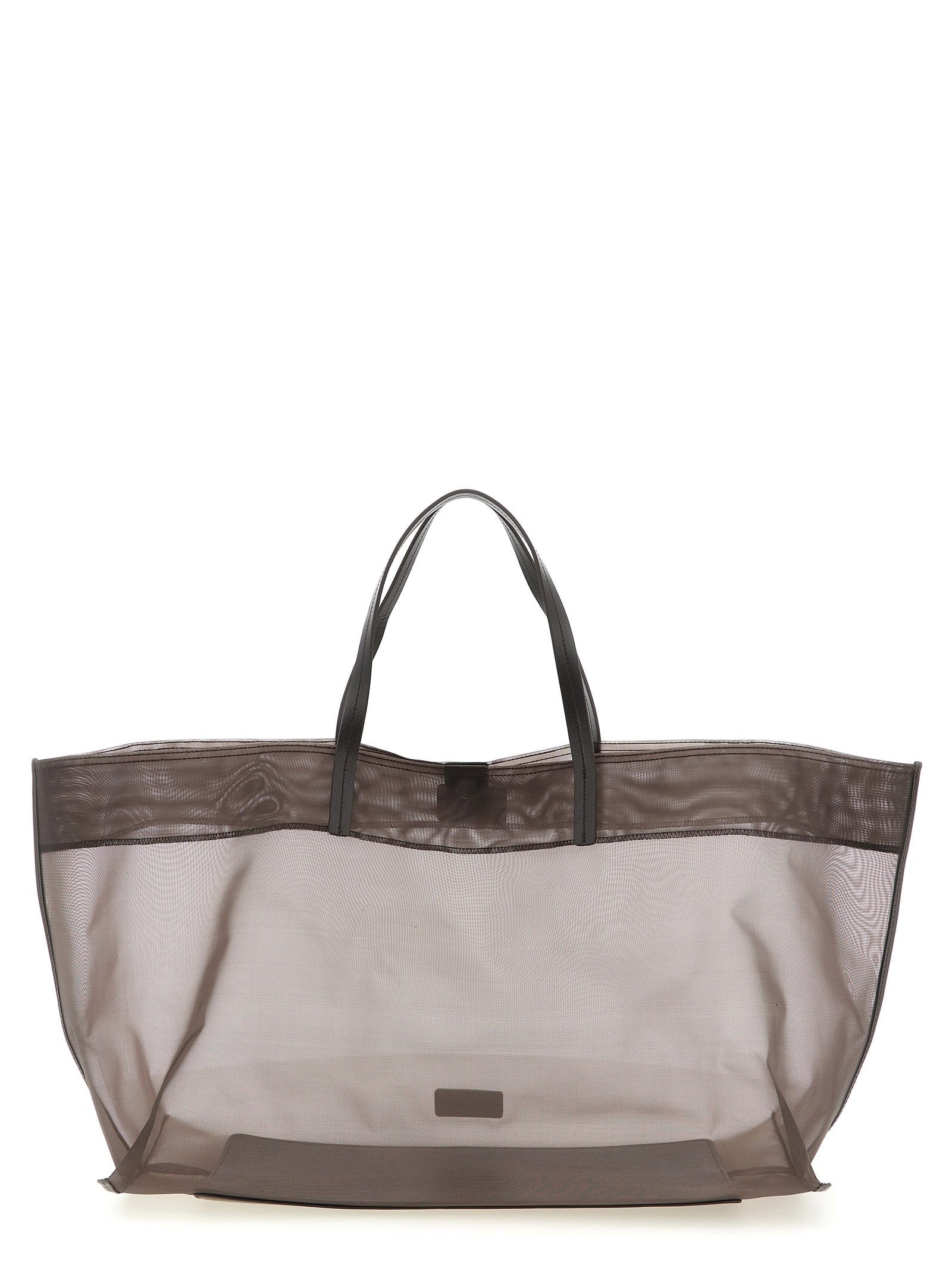 Brown Polyamide Tote Bag
