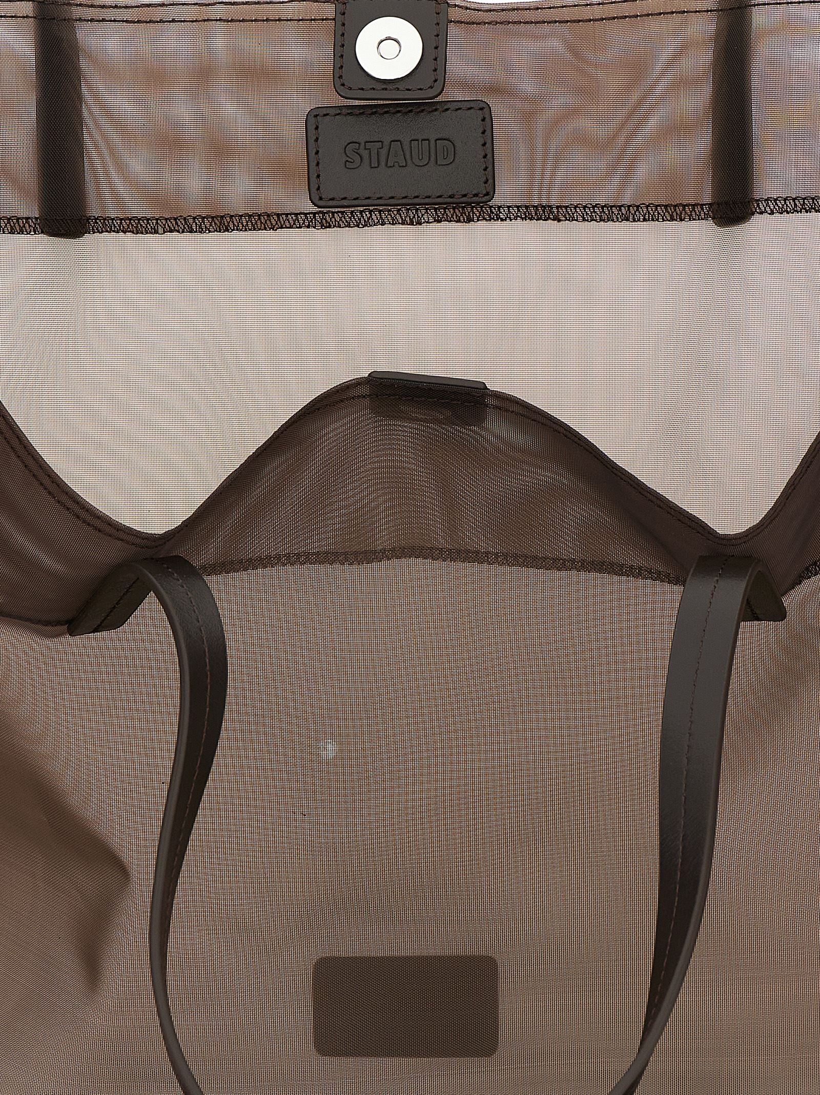 Brown Polyamide Tote Bag