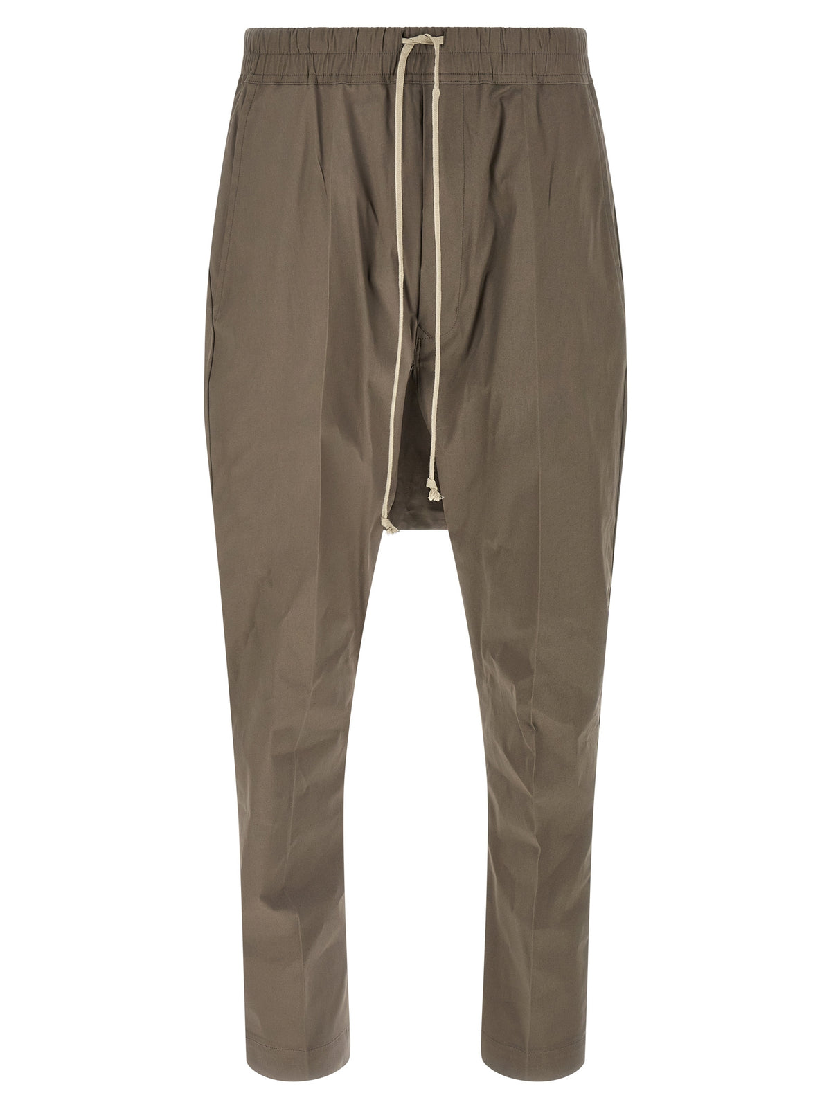Gray Cotton Casual Pants