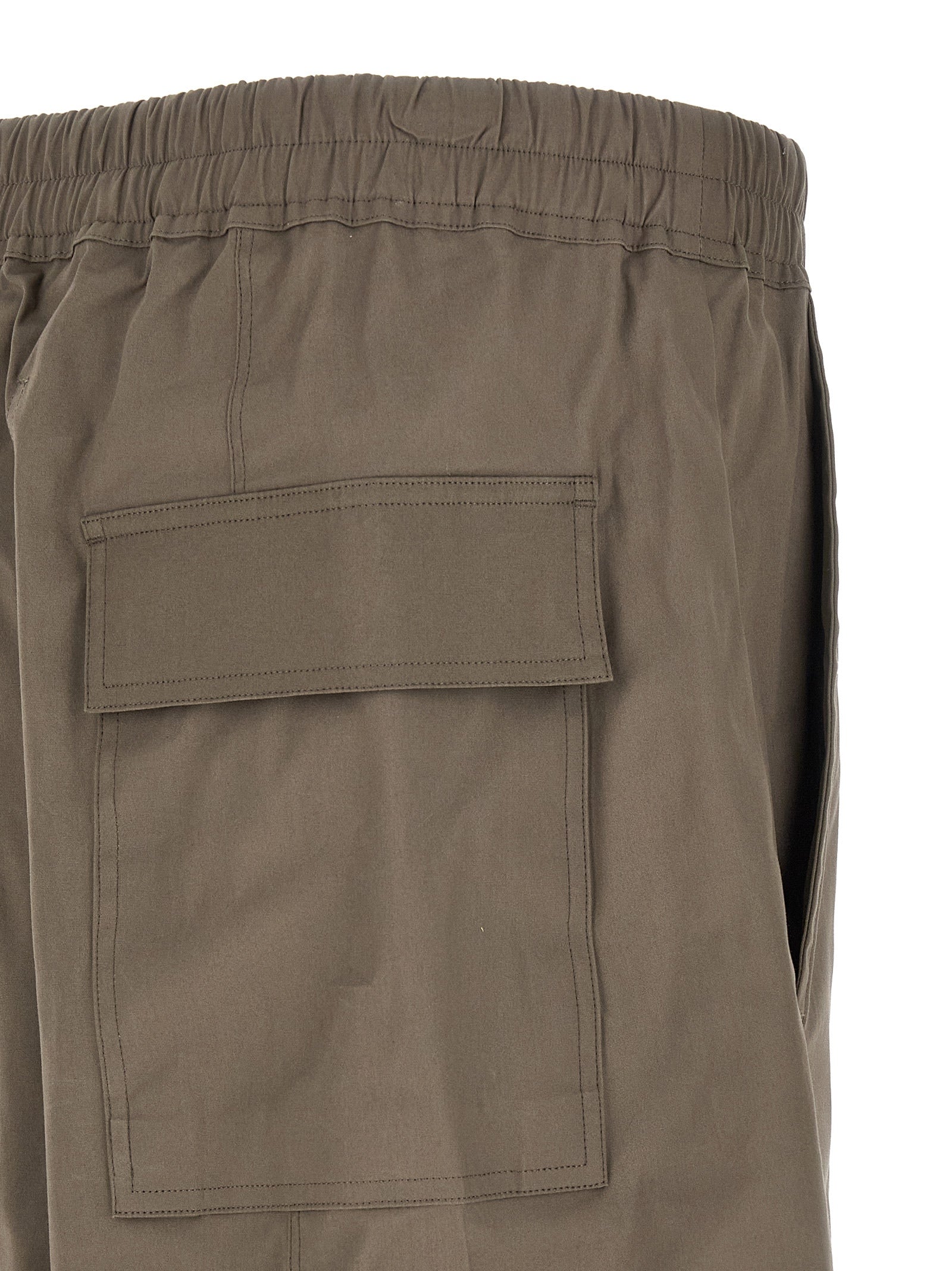 Gray Cotton Casual Pants