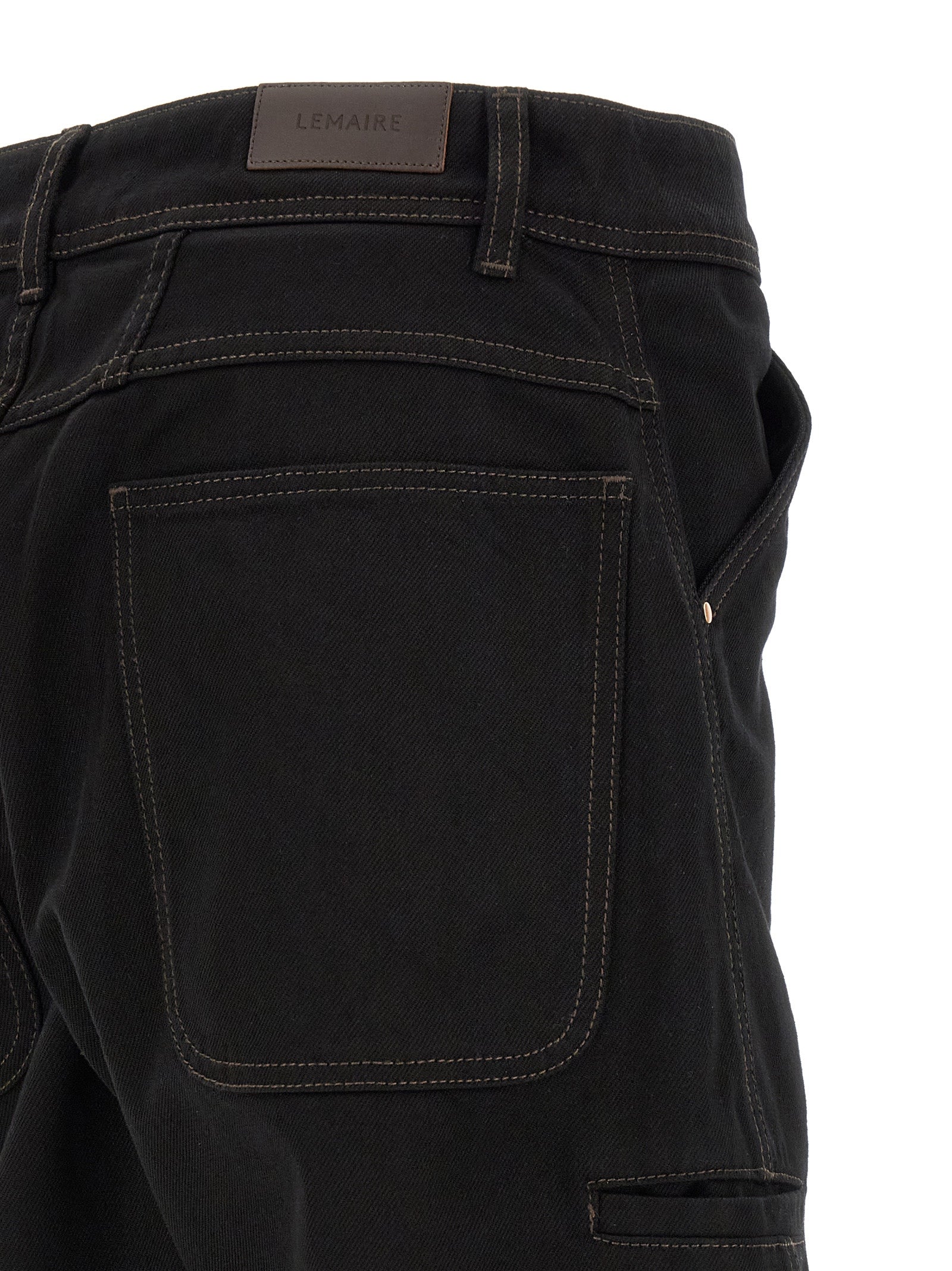 Black Cotton Relaxed Fit Jeans