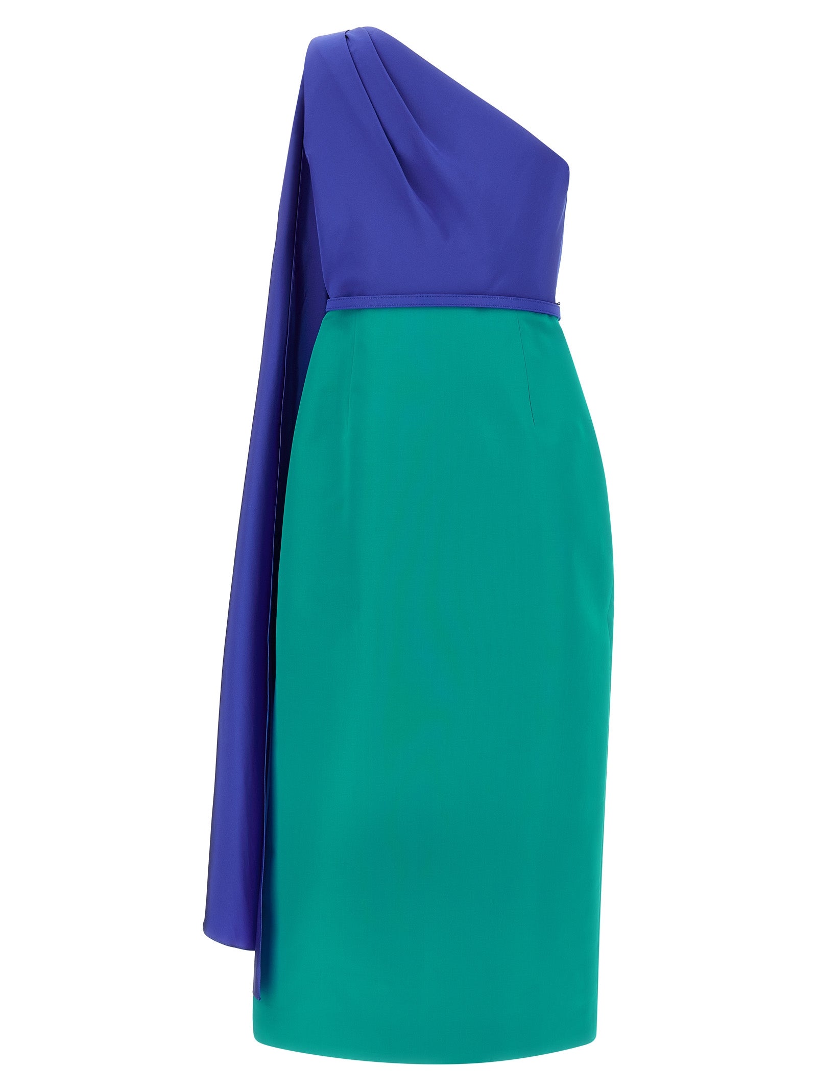 Multicolor Silk Midi Dress