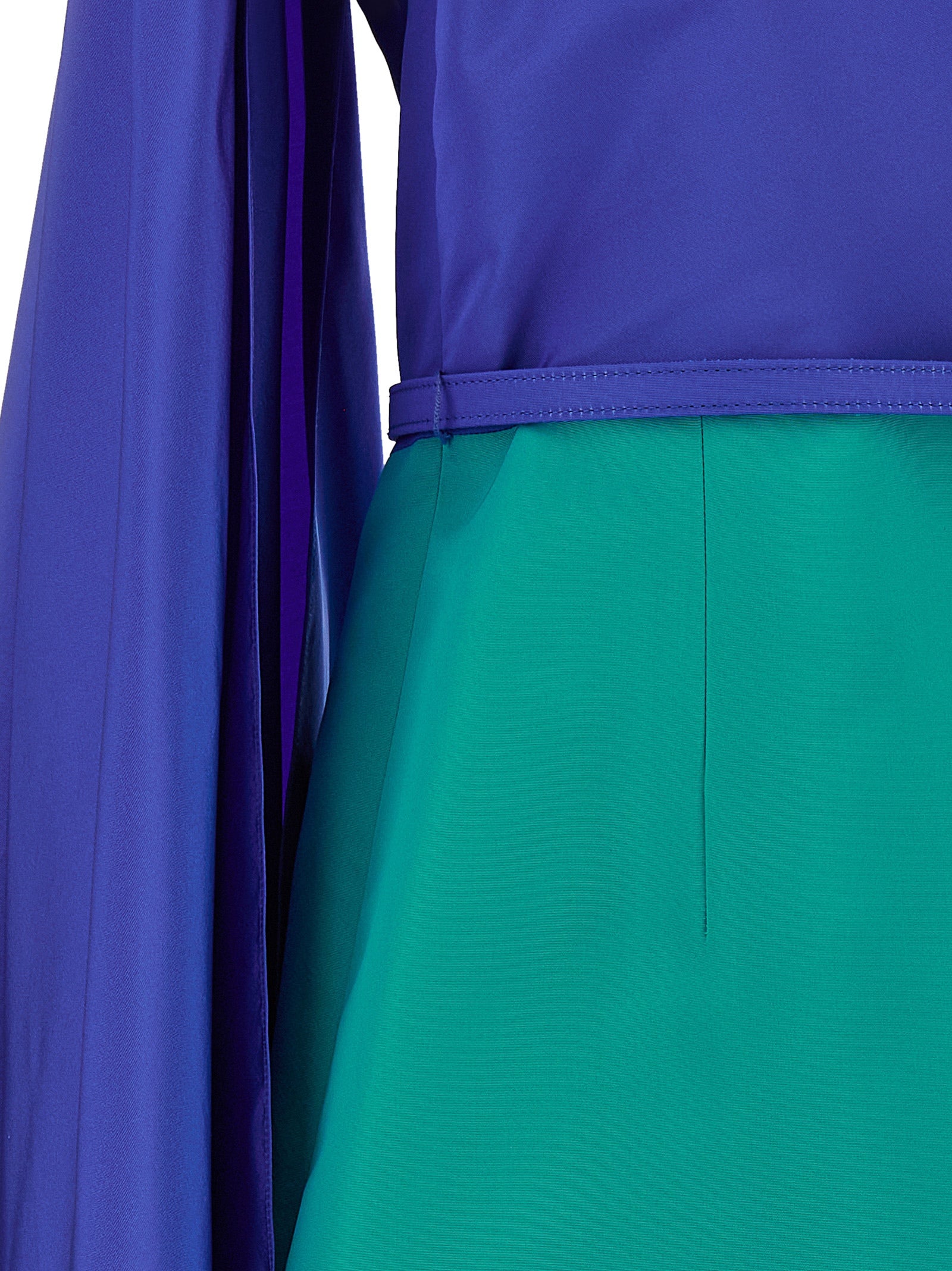 Multicolor Silk Midi Dress