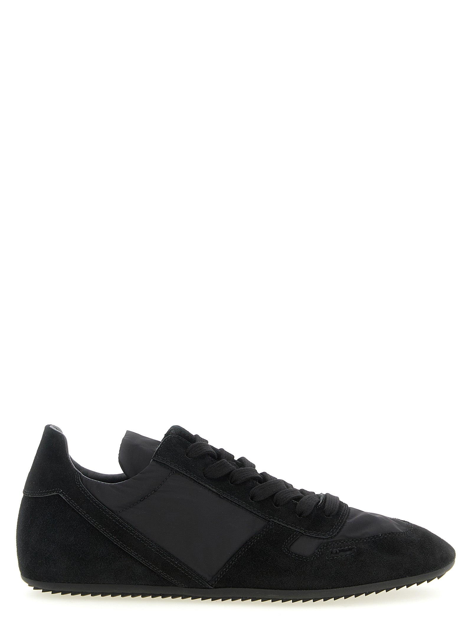 Black Calfskin Athletic Sneakers