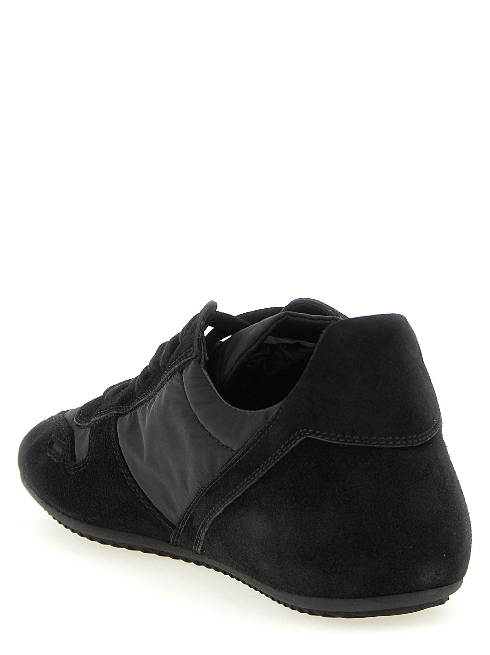 Black Calfskin Athletic Sneakers
