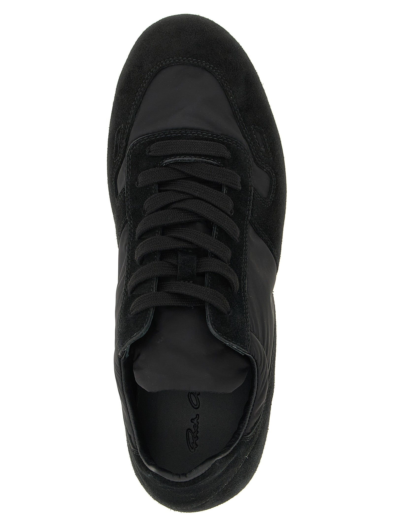 Black Calfskin Athletic Sneakers