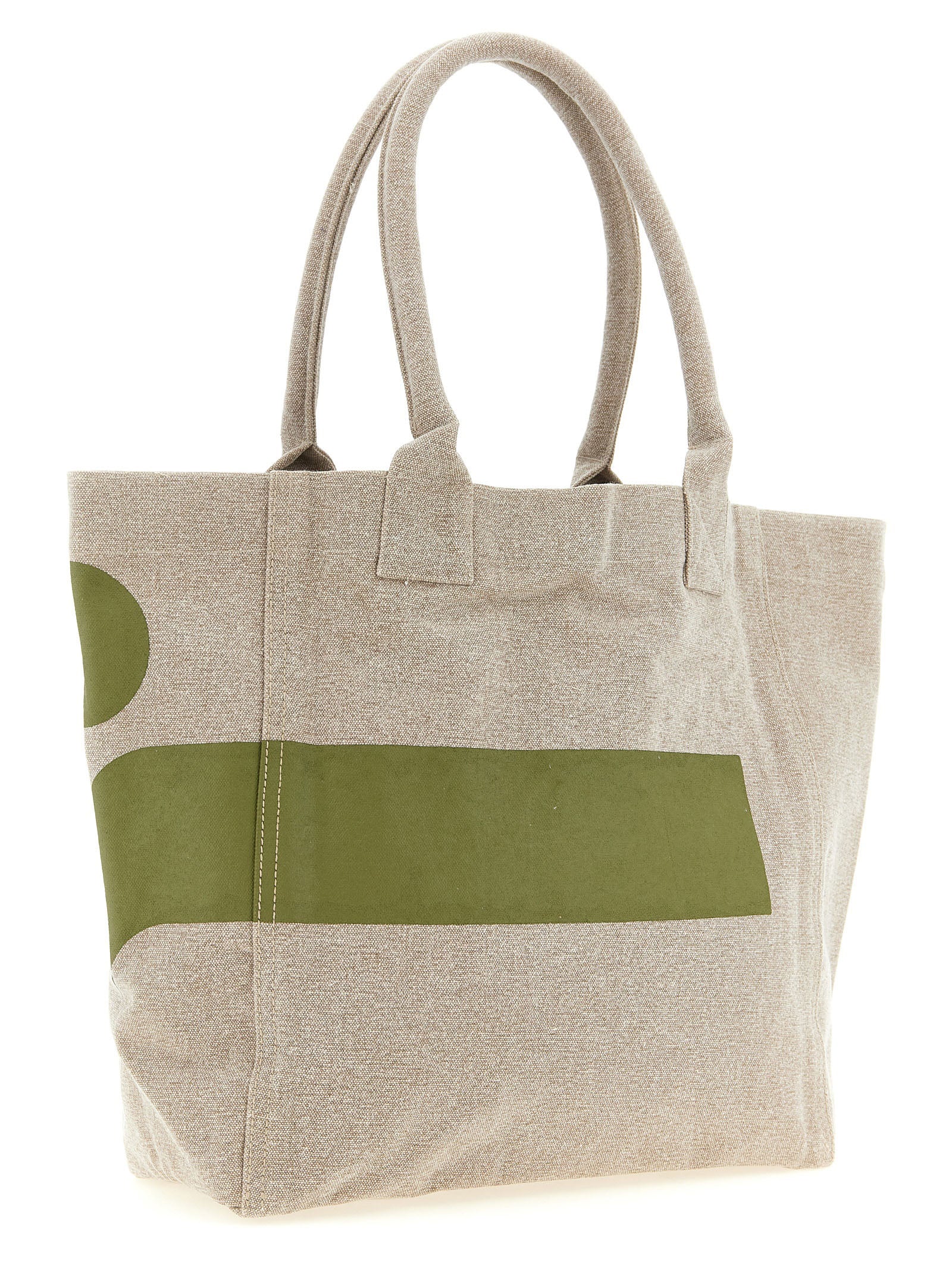 Bicolor Cotton Tote Bag