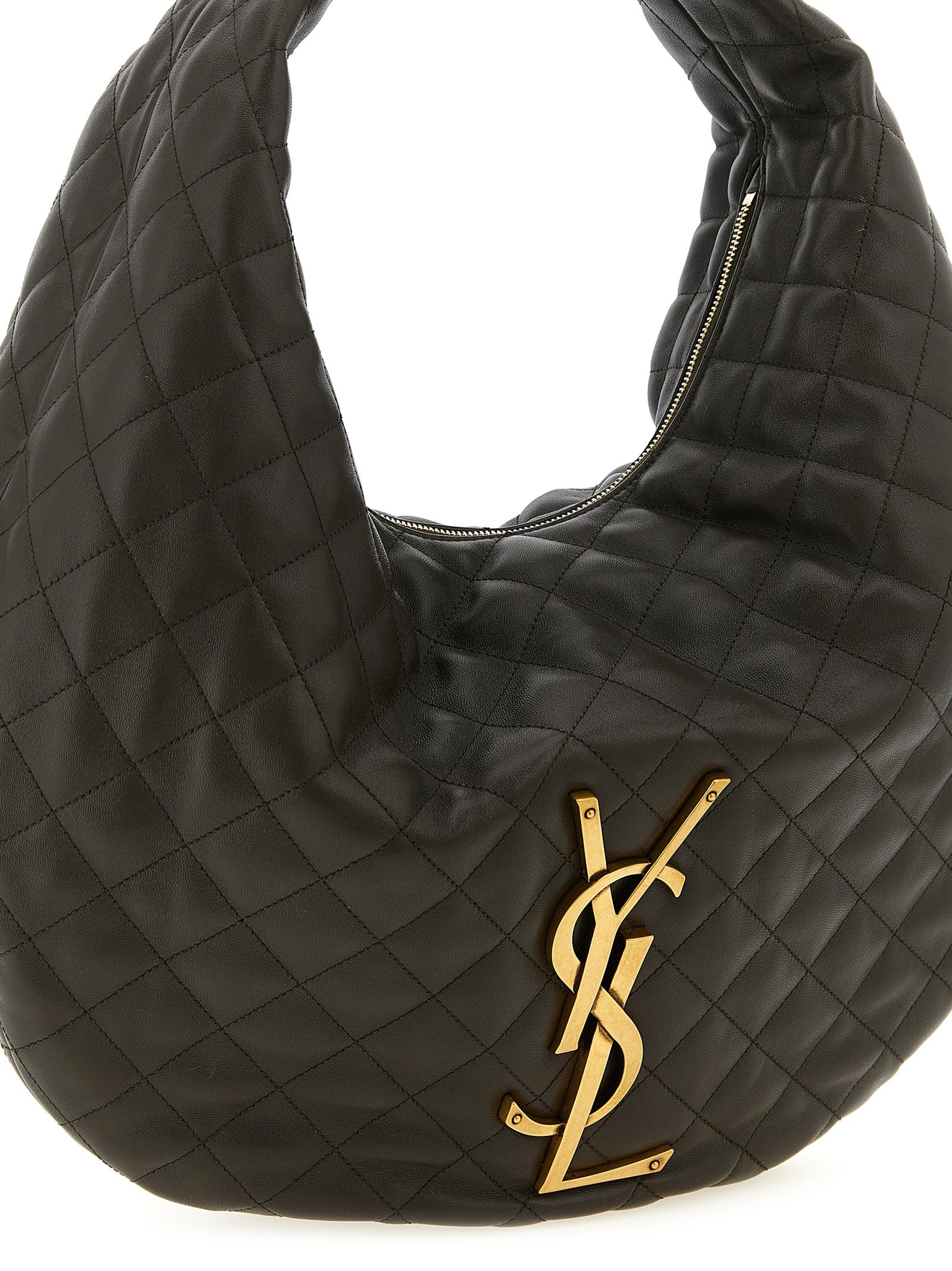 Brown Lamb Leather Shoulder Bag