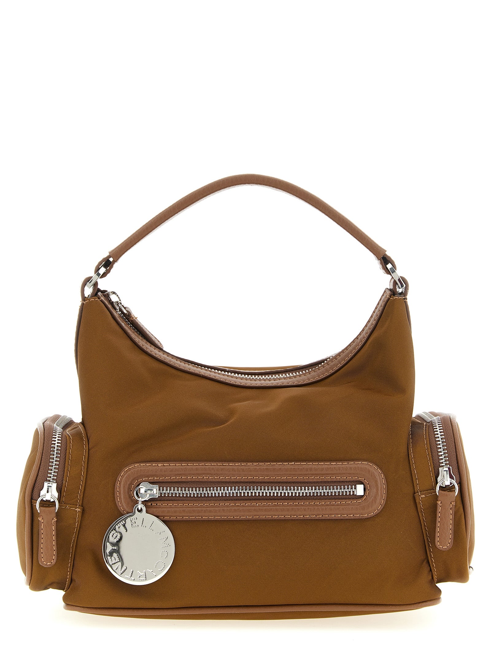 Brown Polyamide Crossbody Bag