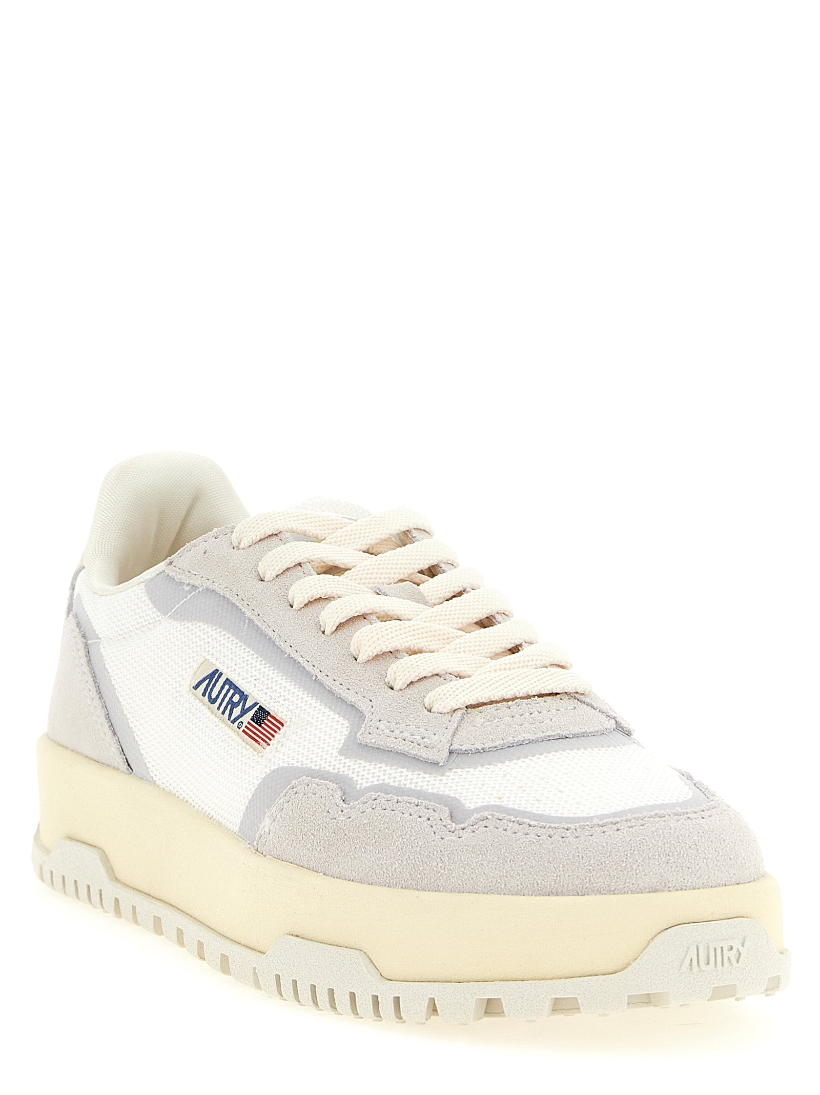 Gray Cotton Low Top Sneakers