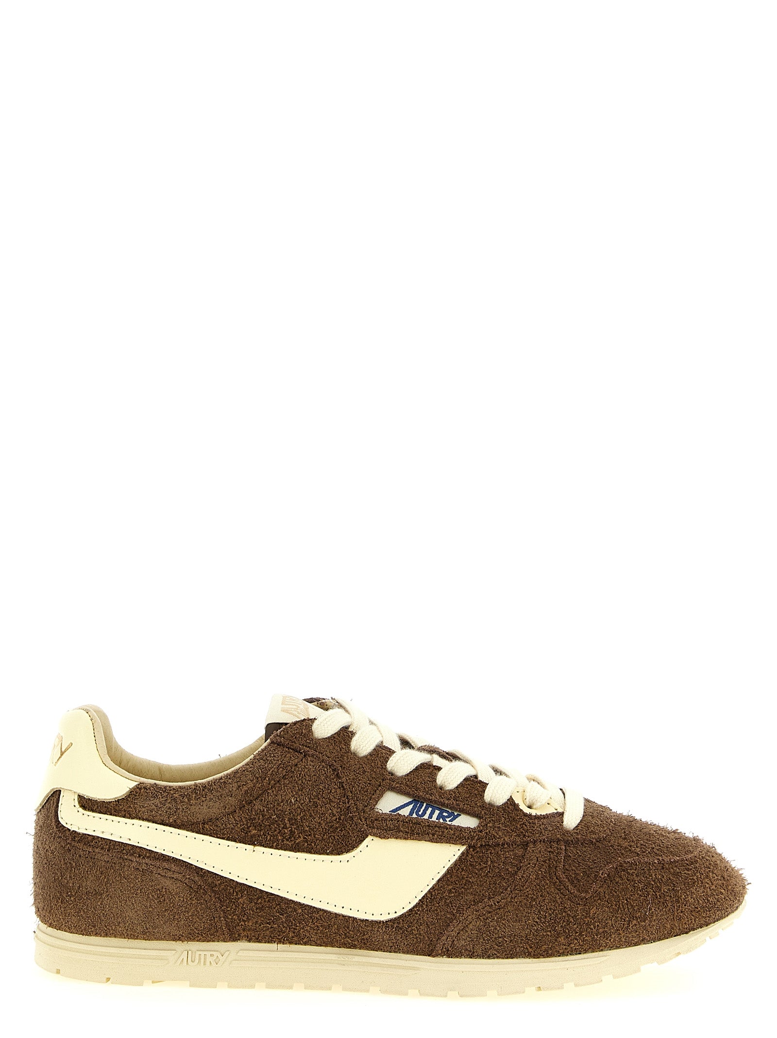 Brown Cowhide Athletic Sneakers