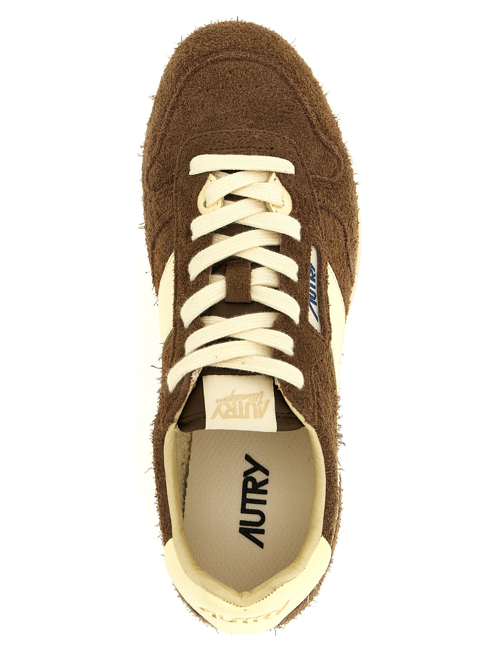 Brown Cowhide Athletic Sneakers