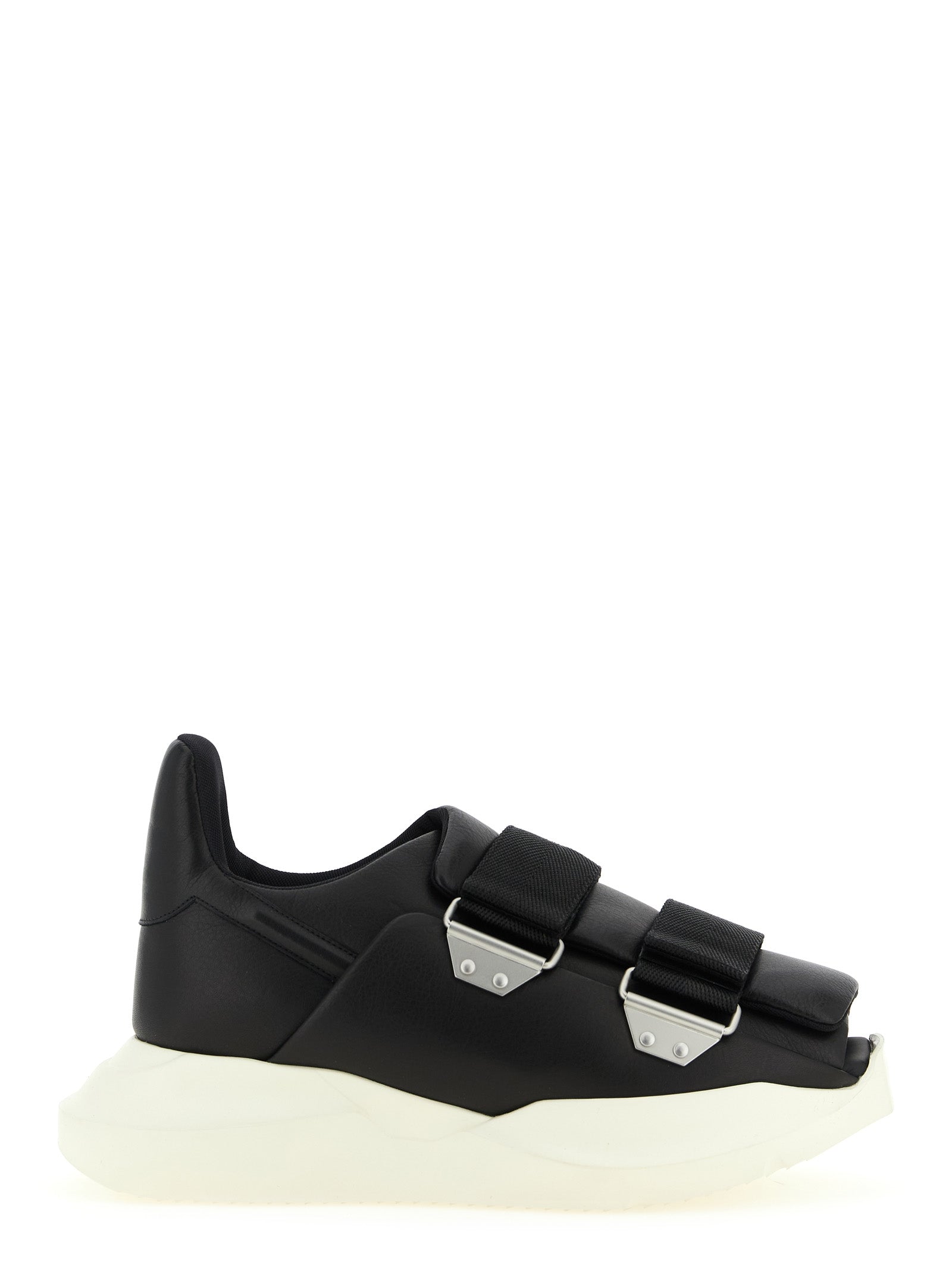 Black Calfskin Athletic Sneakers