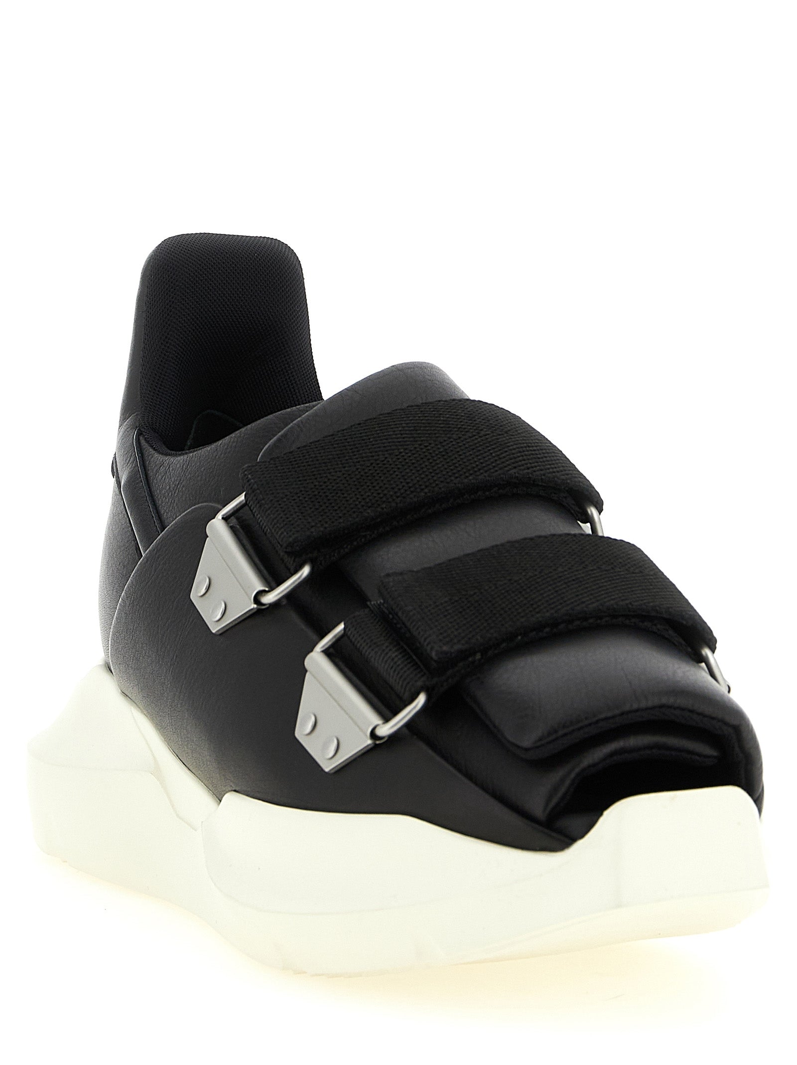 Black Calfskin Athletic Sneakers