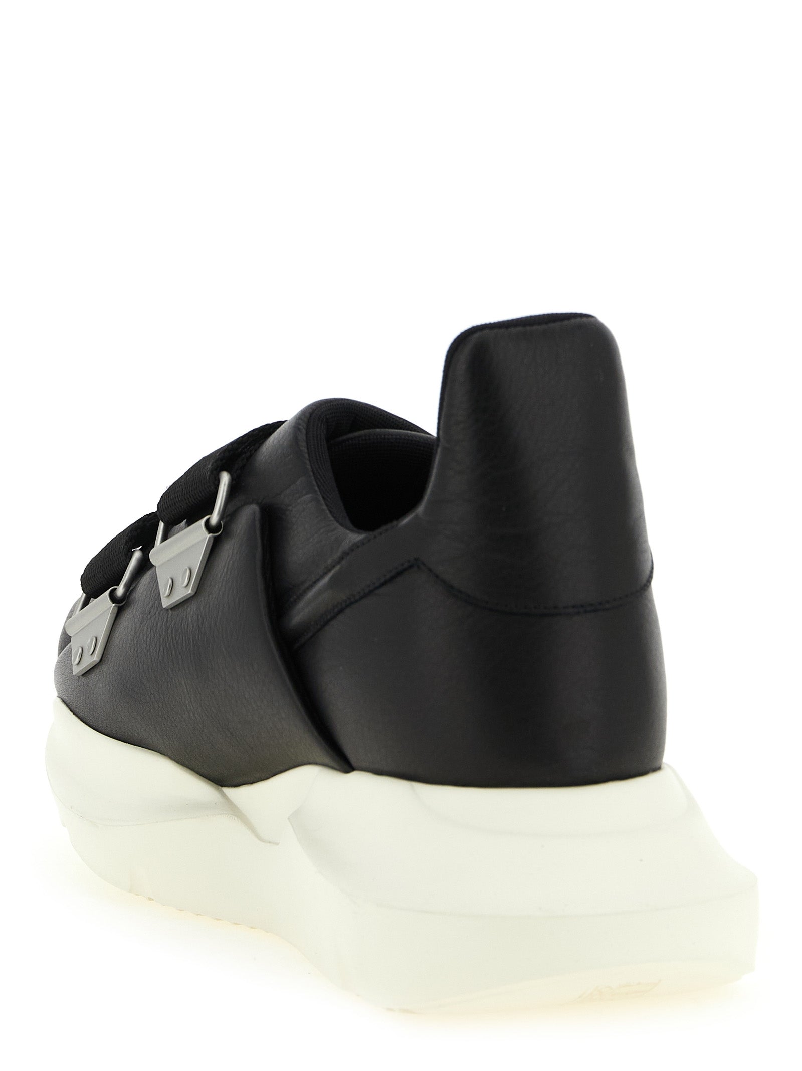 Black Calfskin Athletic Sneakers