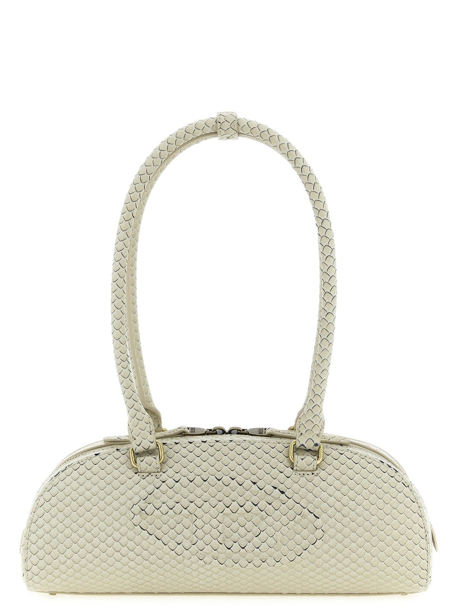 Beige Other Fibres Shoulder Bag