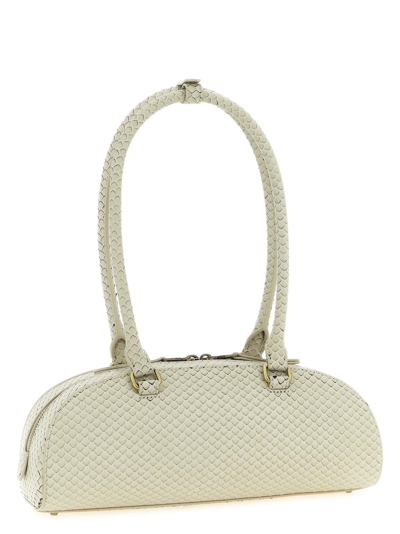 Beige Other Fibres Shoulder Bag