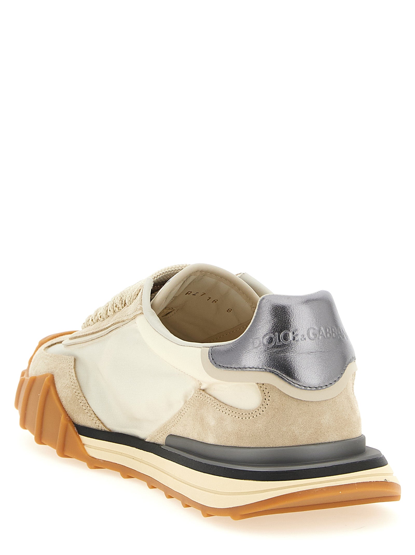 Silver Calfskin Athletic Sneakers