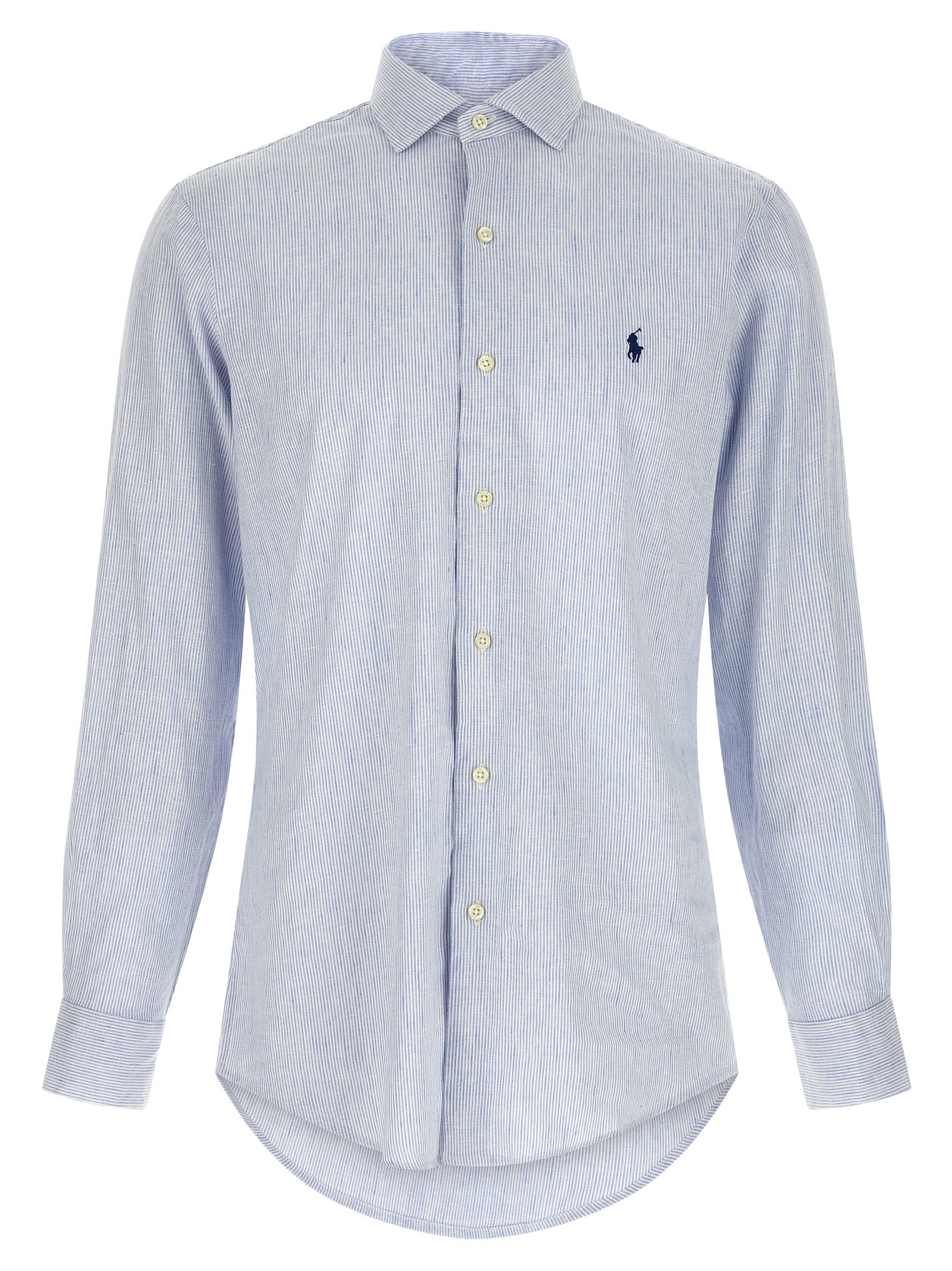 Blue Linen Blouse