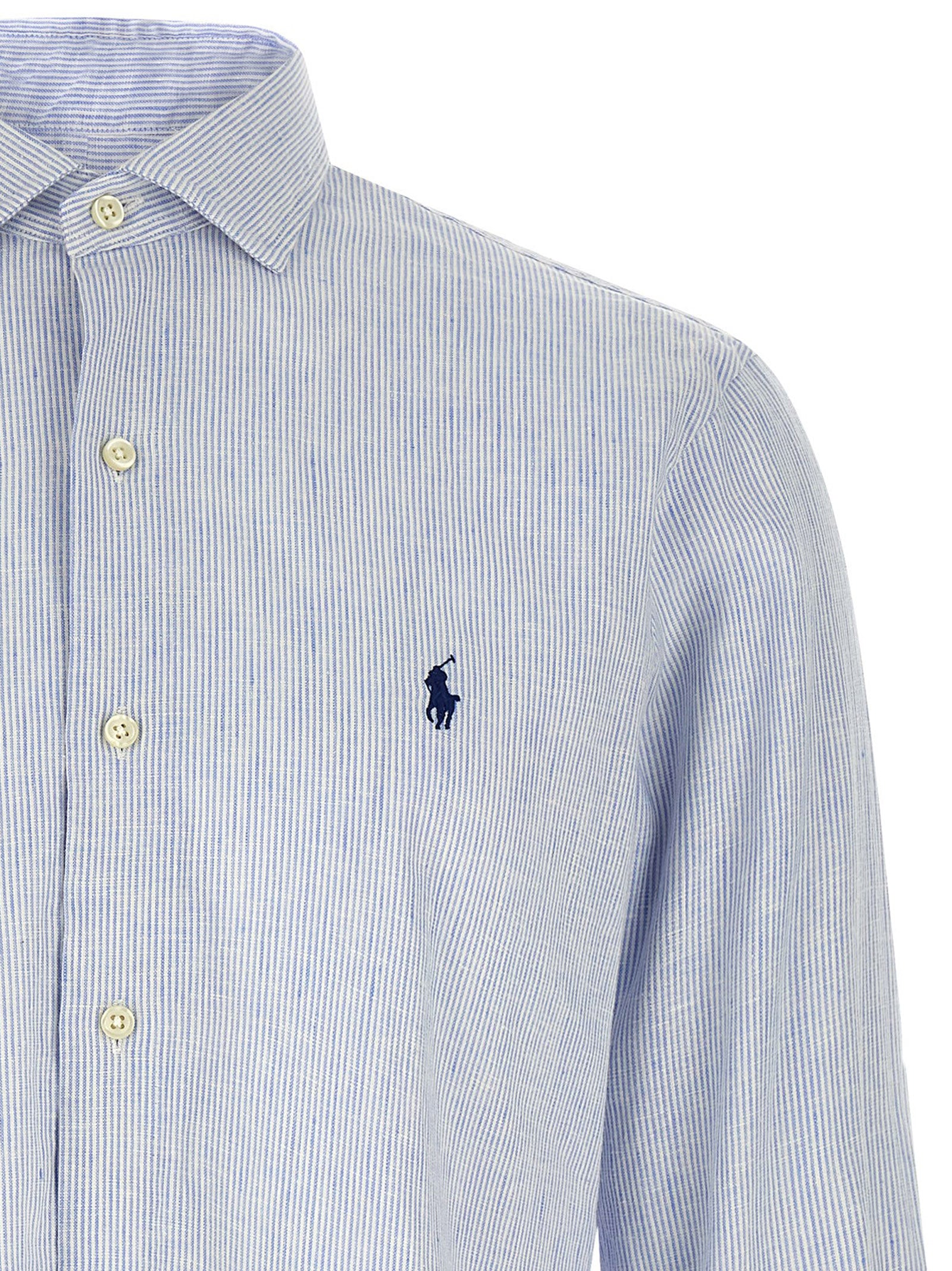 Blue Linen Blouse