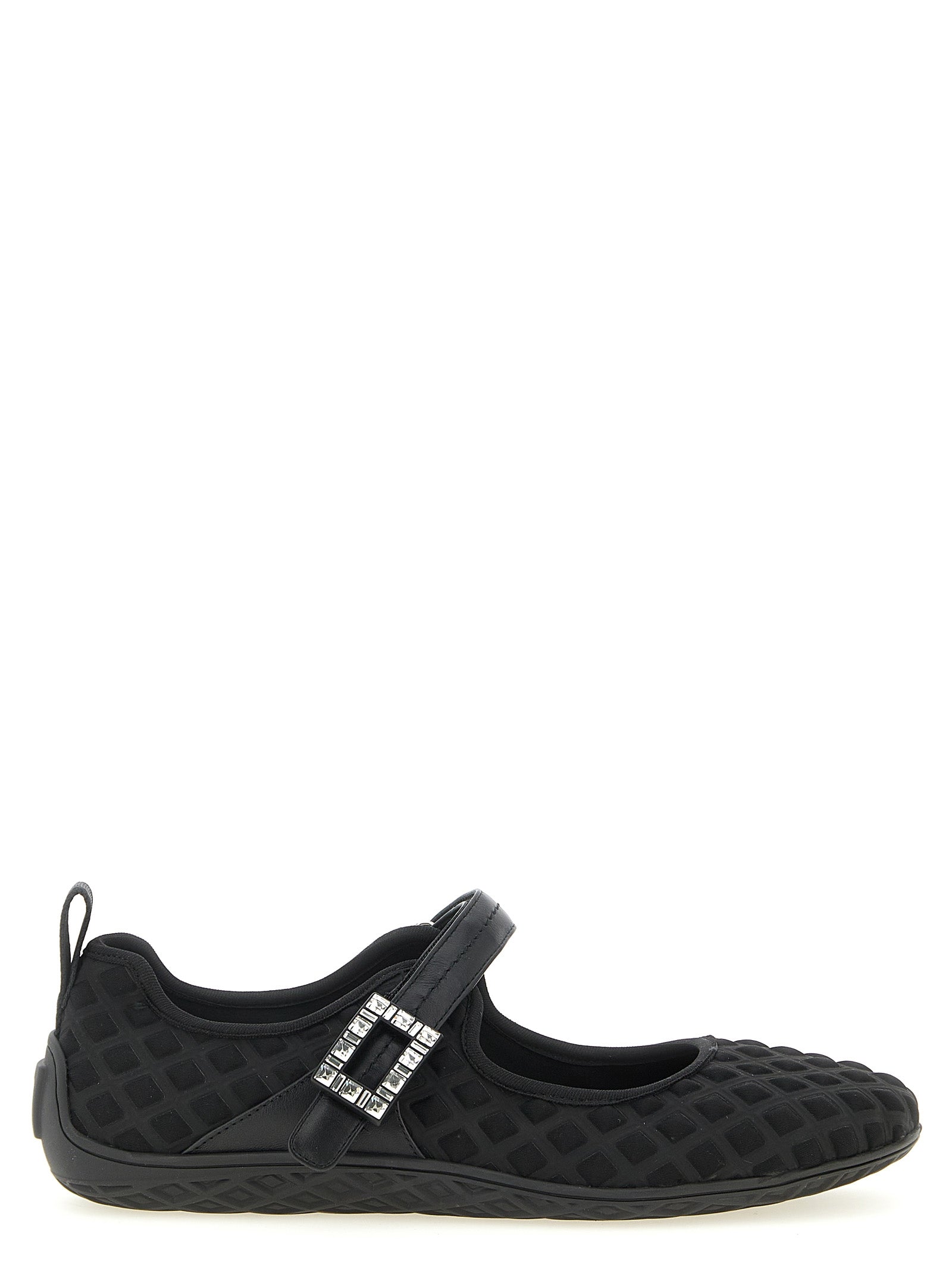 Black Polyamide Ballet Flats