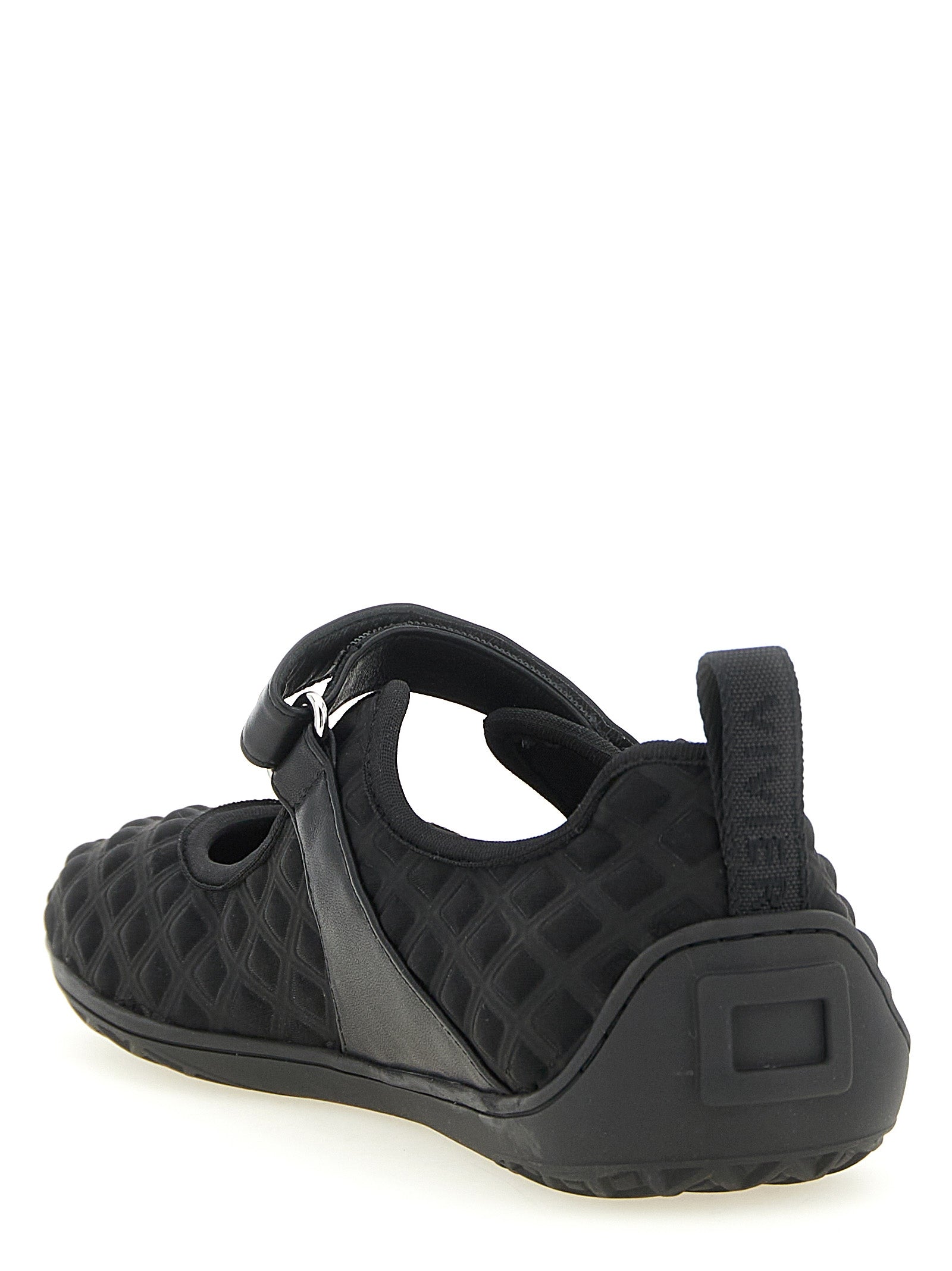 Black Polyamide Ballet Flats