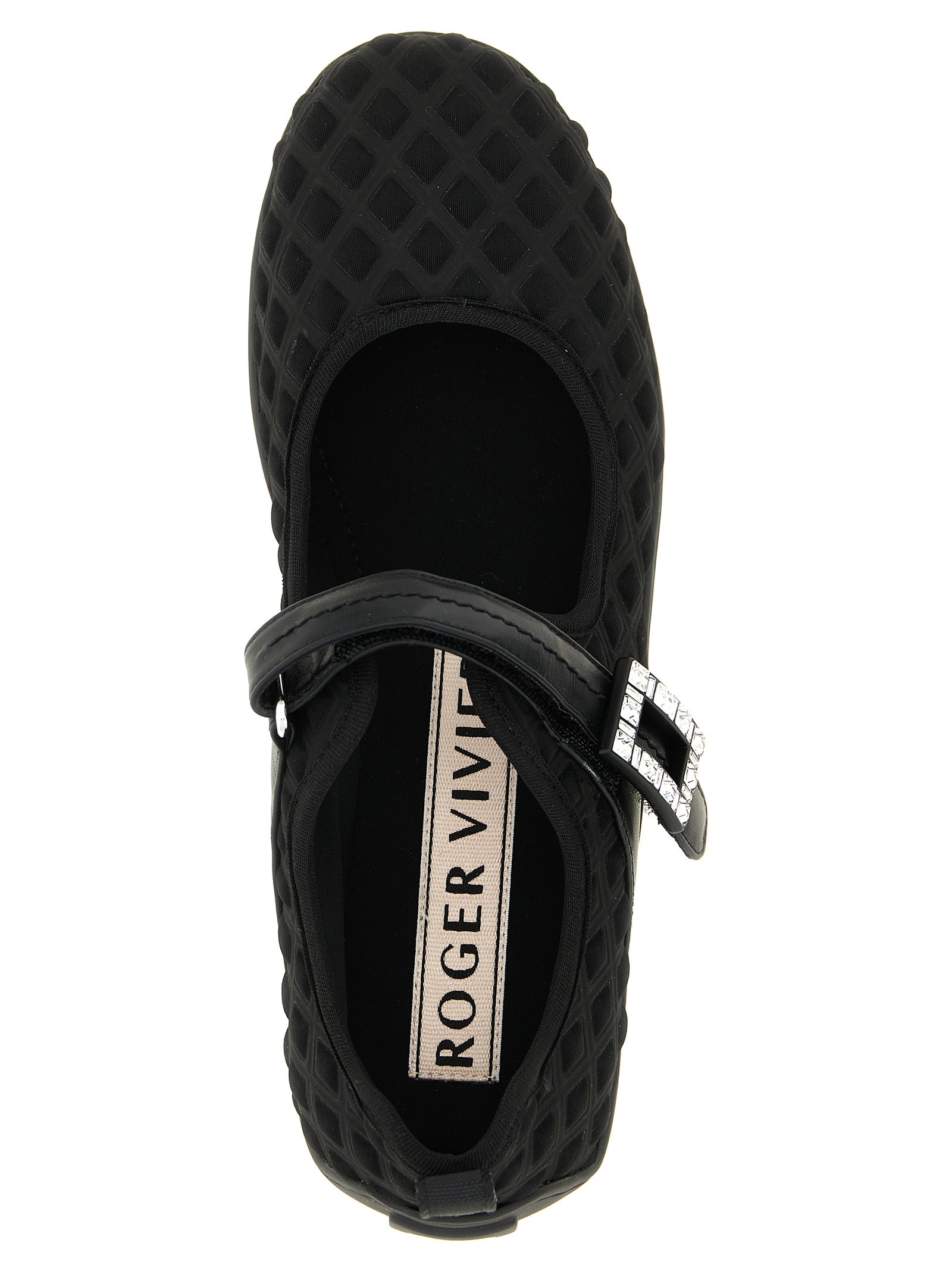Black Polyamide Ballet Flats