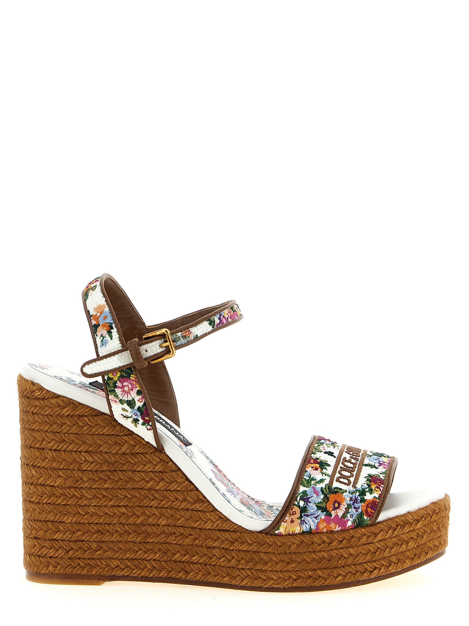 Multicolor Polyamide Wedge Sandals