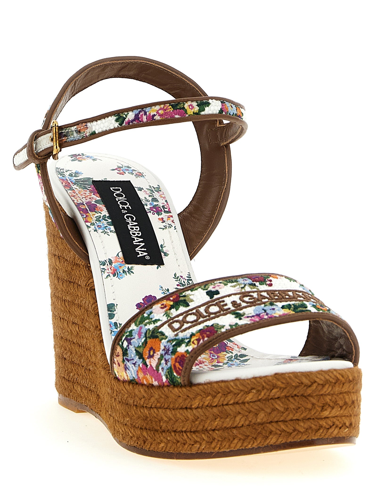Multicolor Polyamide Wedge Sandals