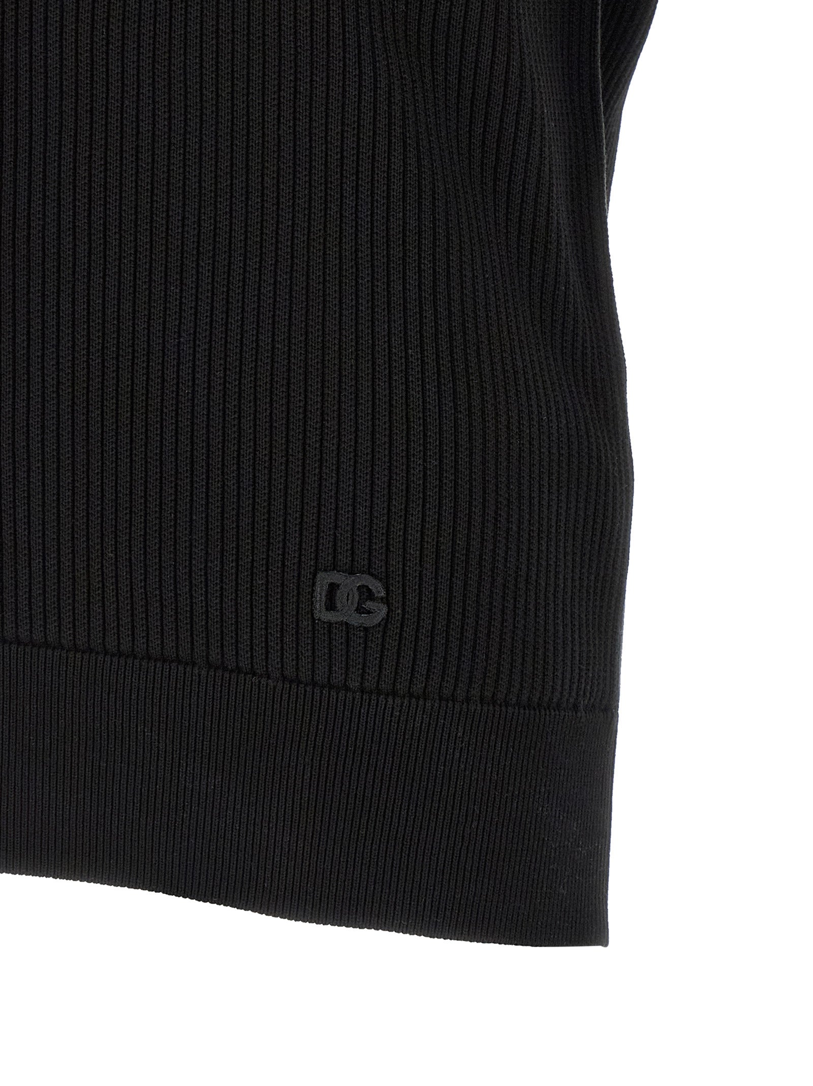 Black Cotton Polo Shirt