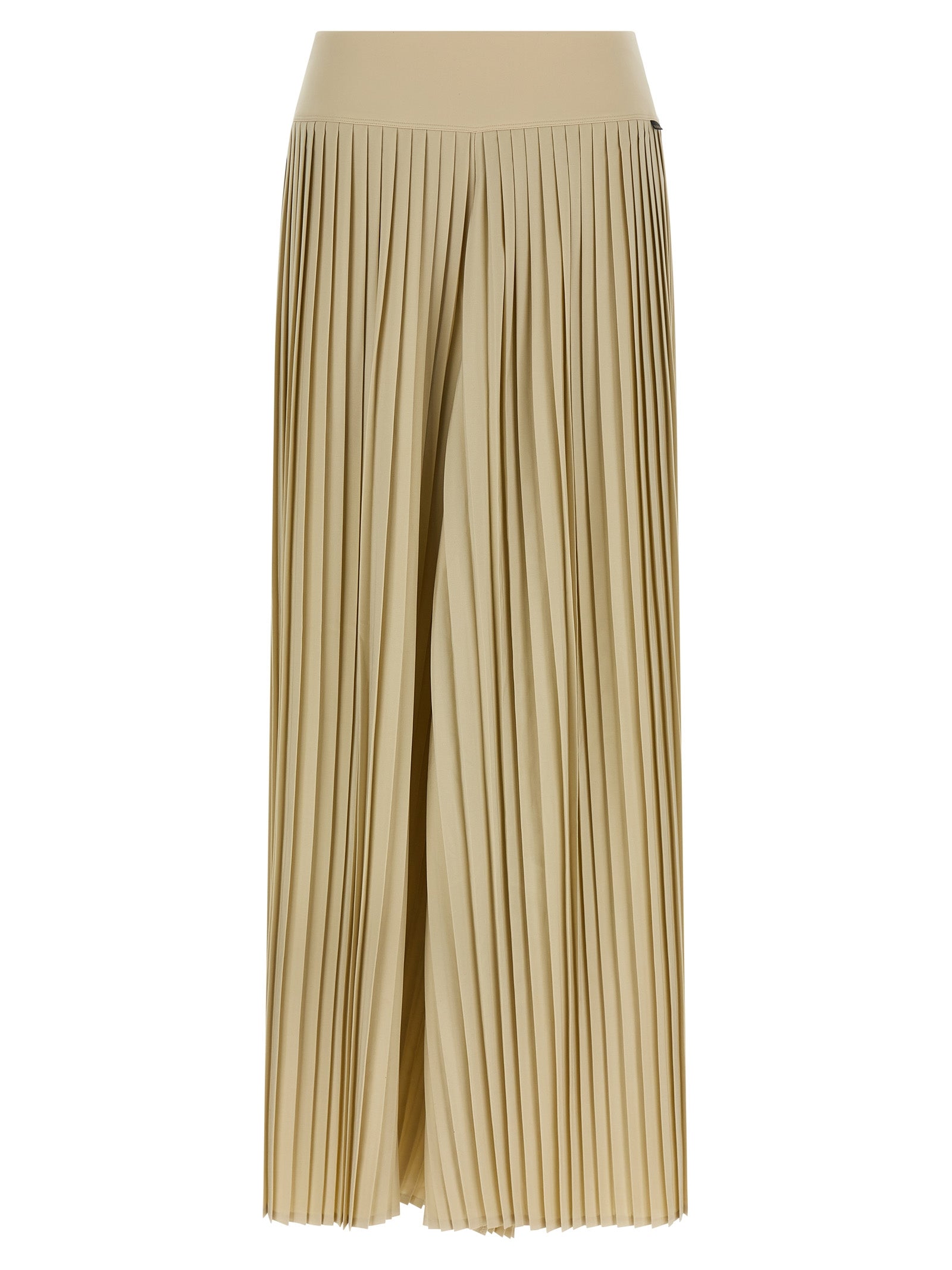 Beige Polyester Athletic Pants