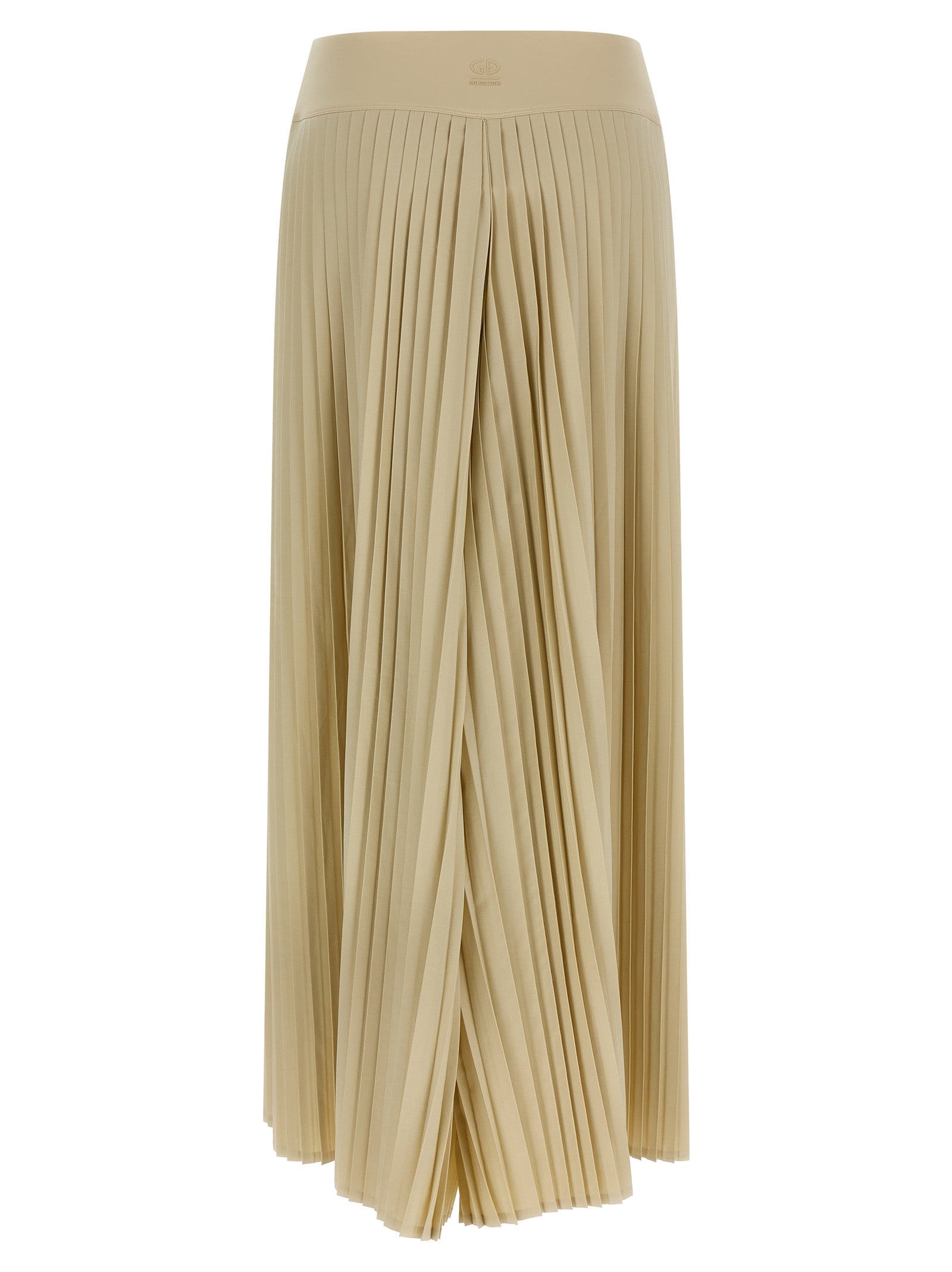 Beige Polyester Athletic Pants