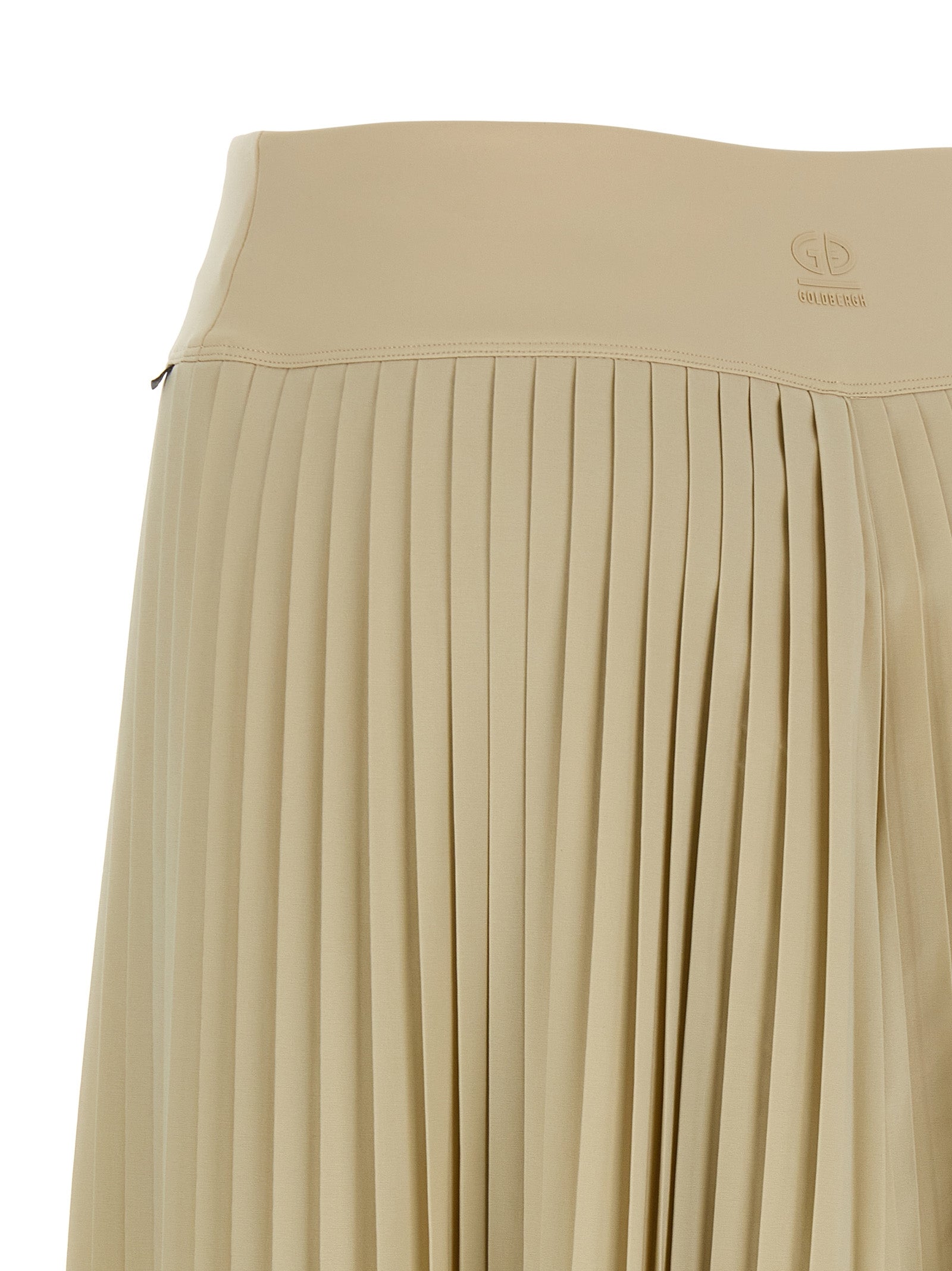 Beige Polyester Athletic Pants