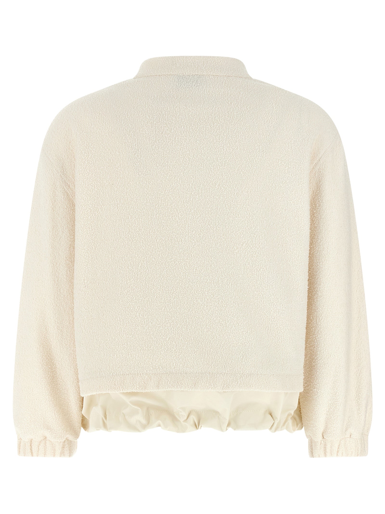 White Polyester Cardigan