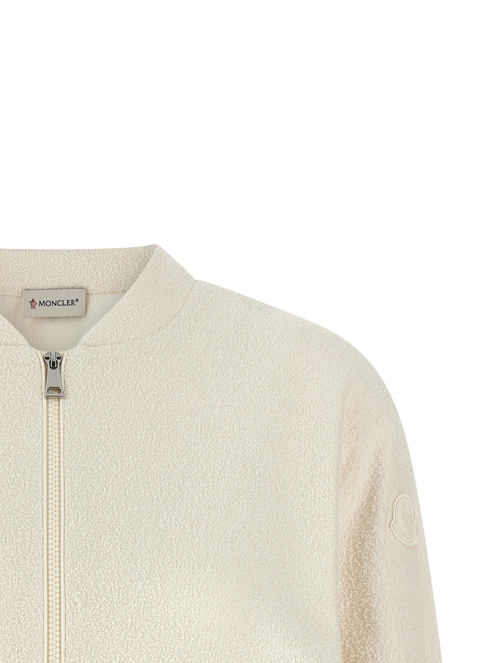 White Polyester Cardigan