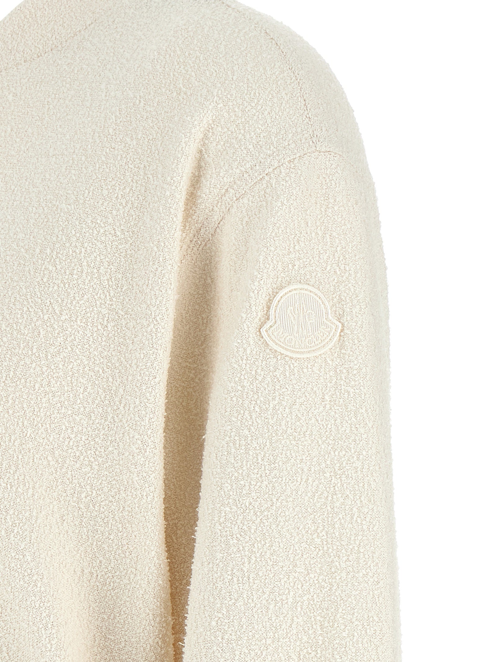 White Polyester Cardigan