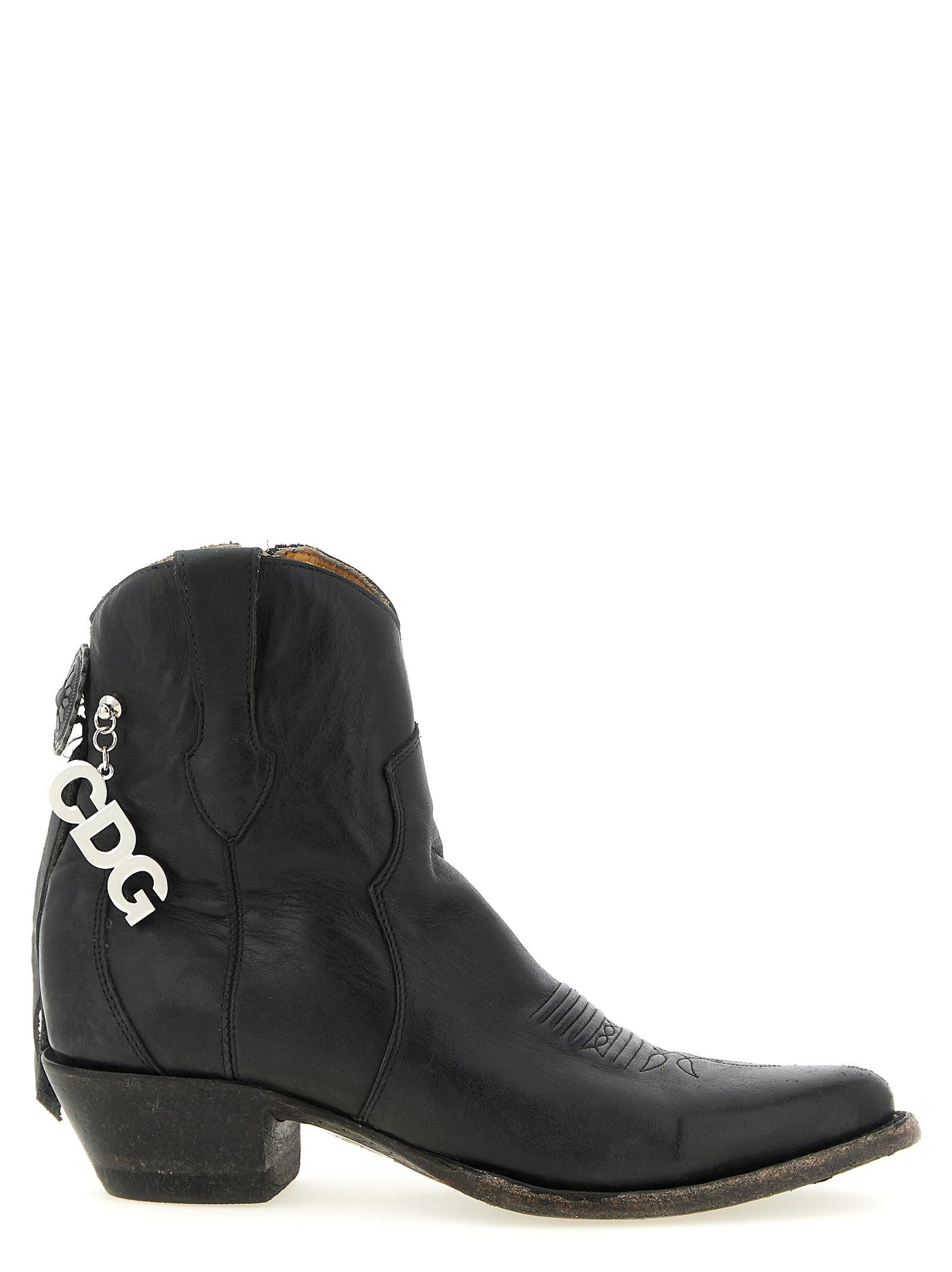 Black Cowhide Chelsea Boots