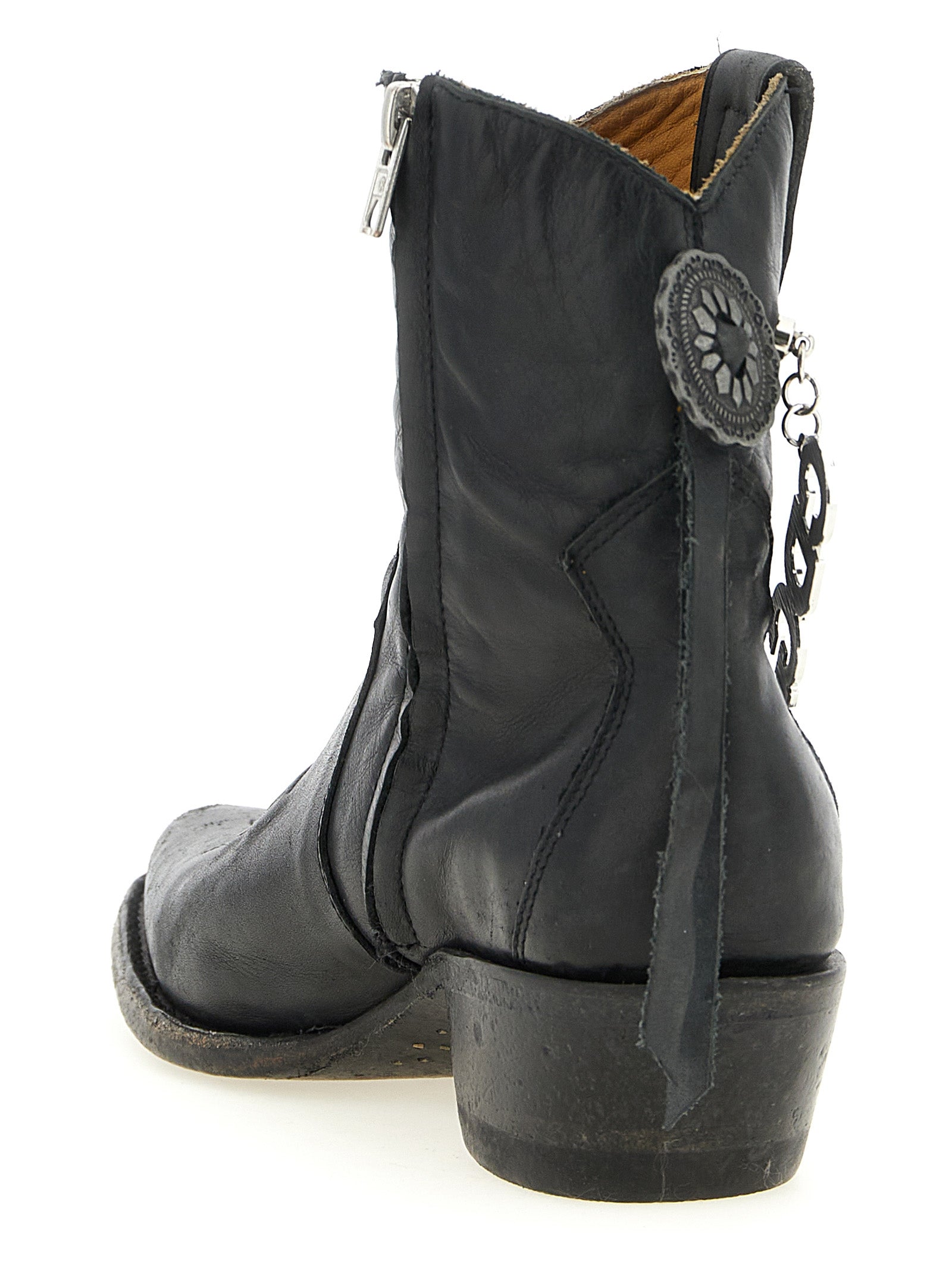 Black Cowhide Chelsea Boots