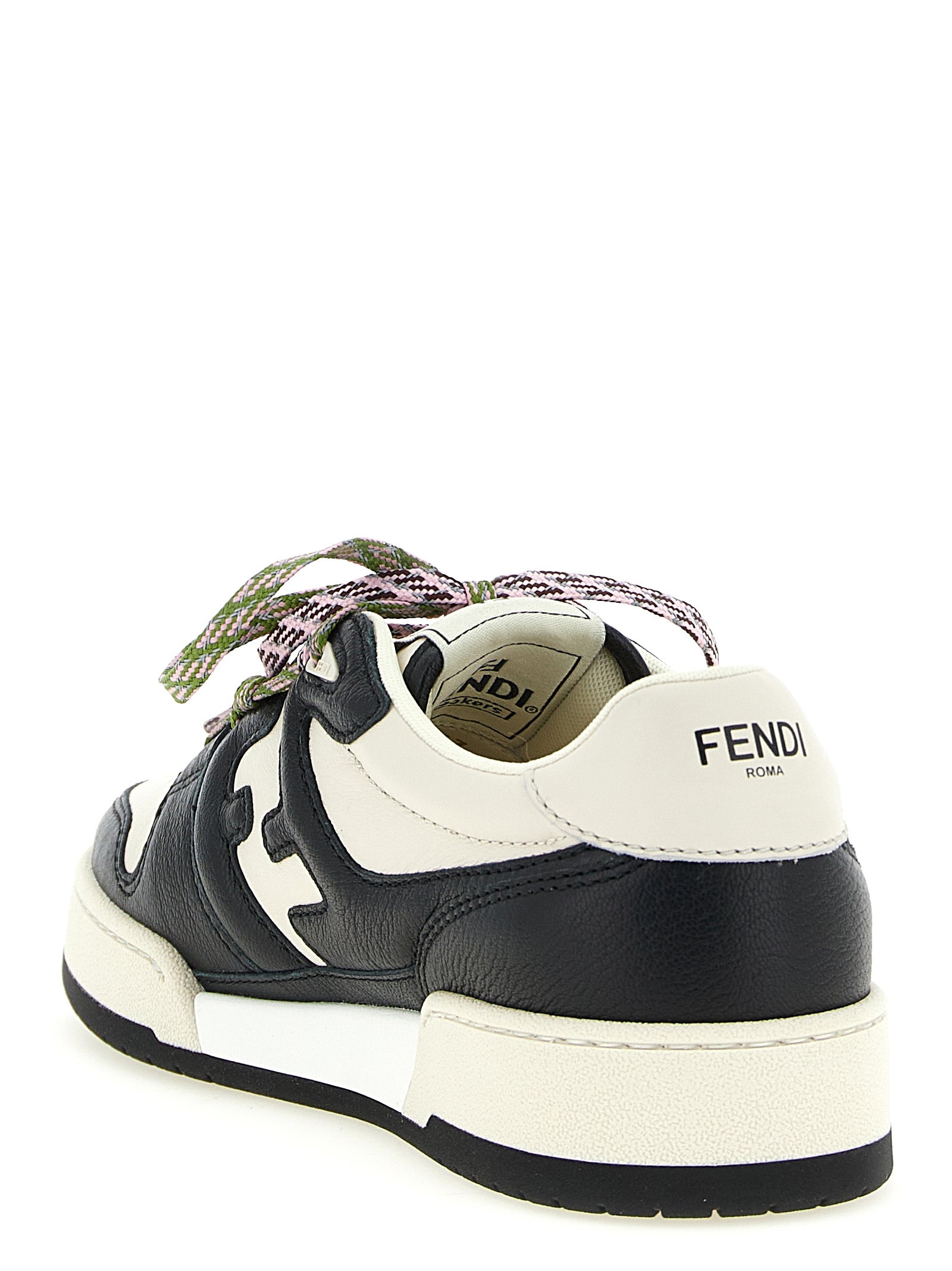 Bicolor Calfskin Athletic Sneakers