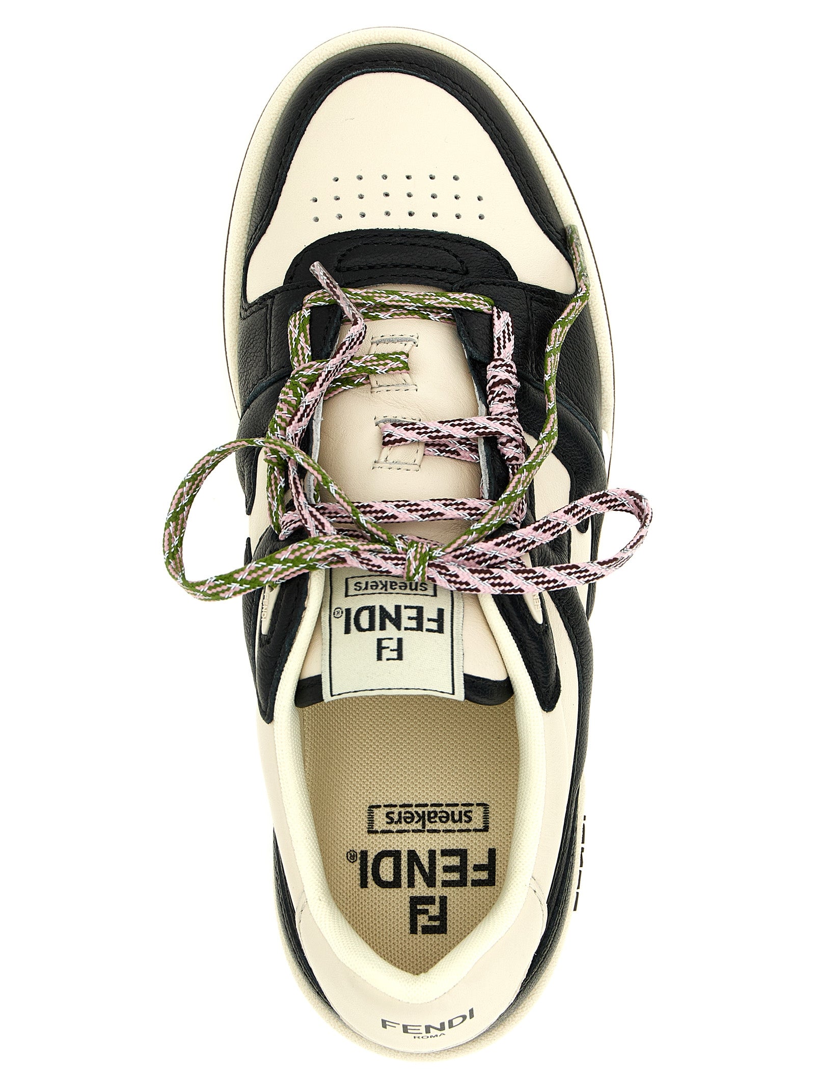 Bicolor Calfskin Athletic Sneakers