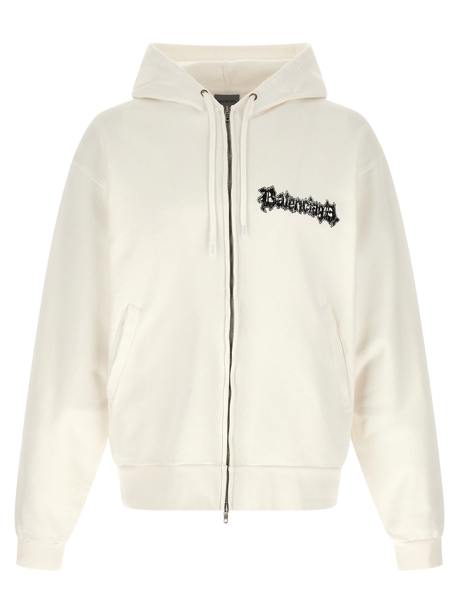 White Cotton Sweatshirt