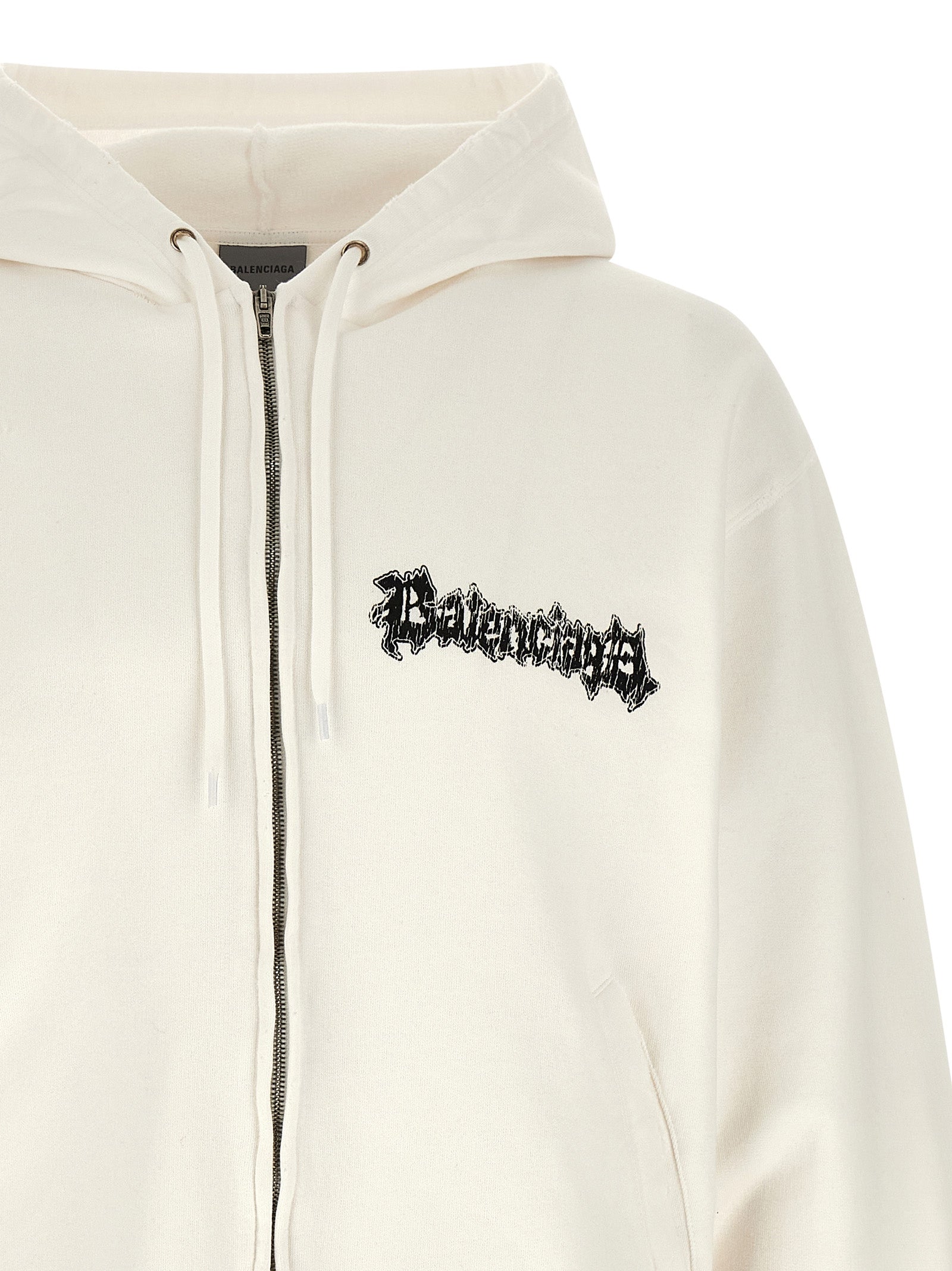 White Cotton Sweatshirt