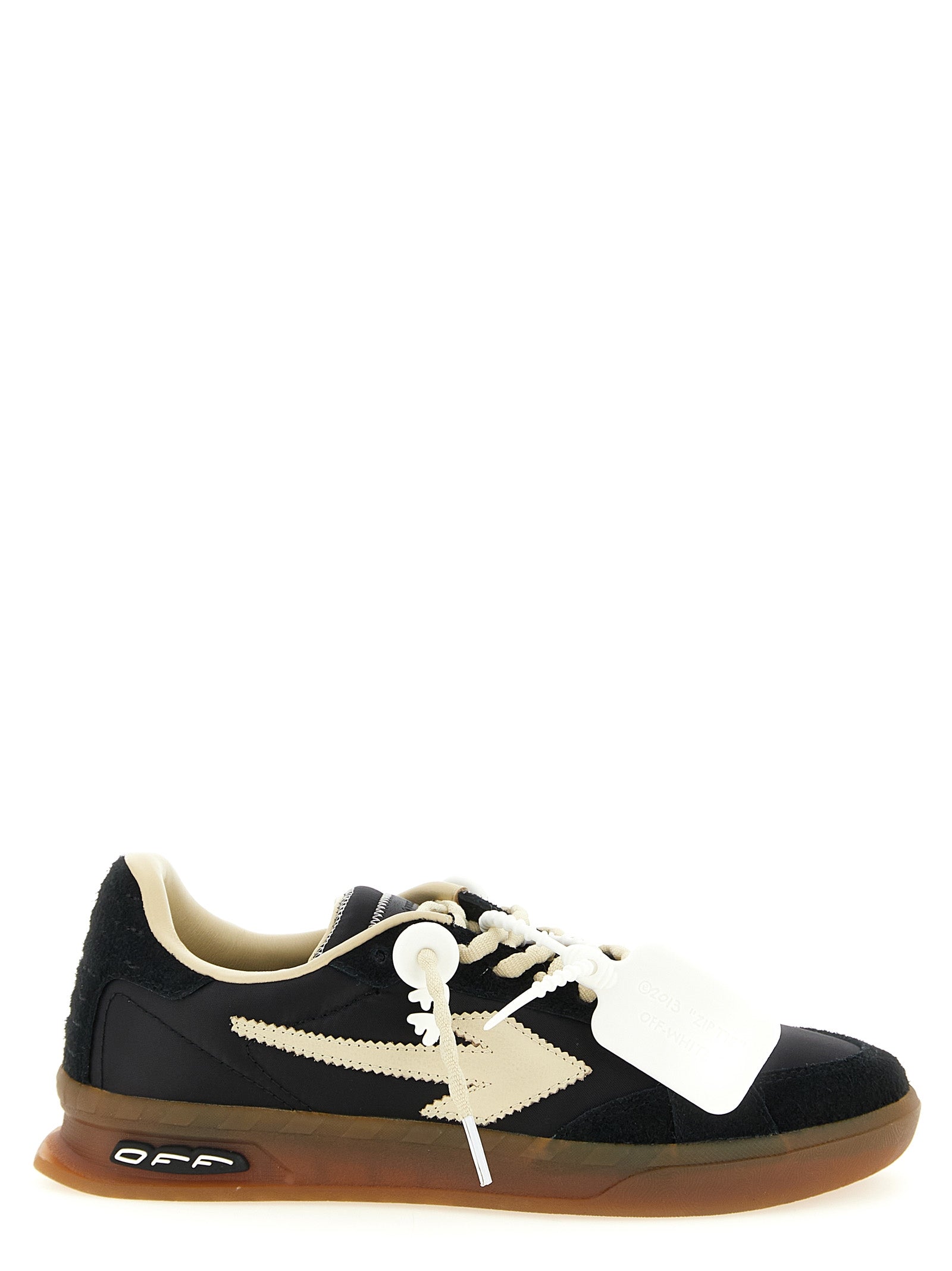 Black Nylon Athletic Sneakers