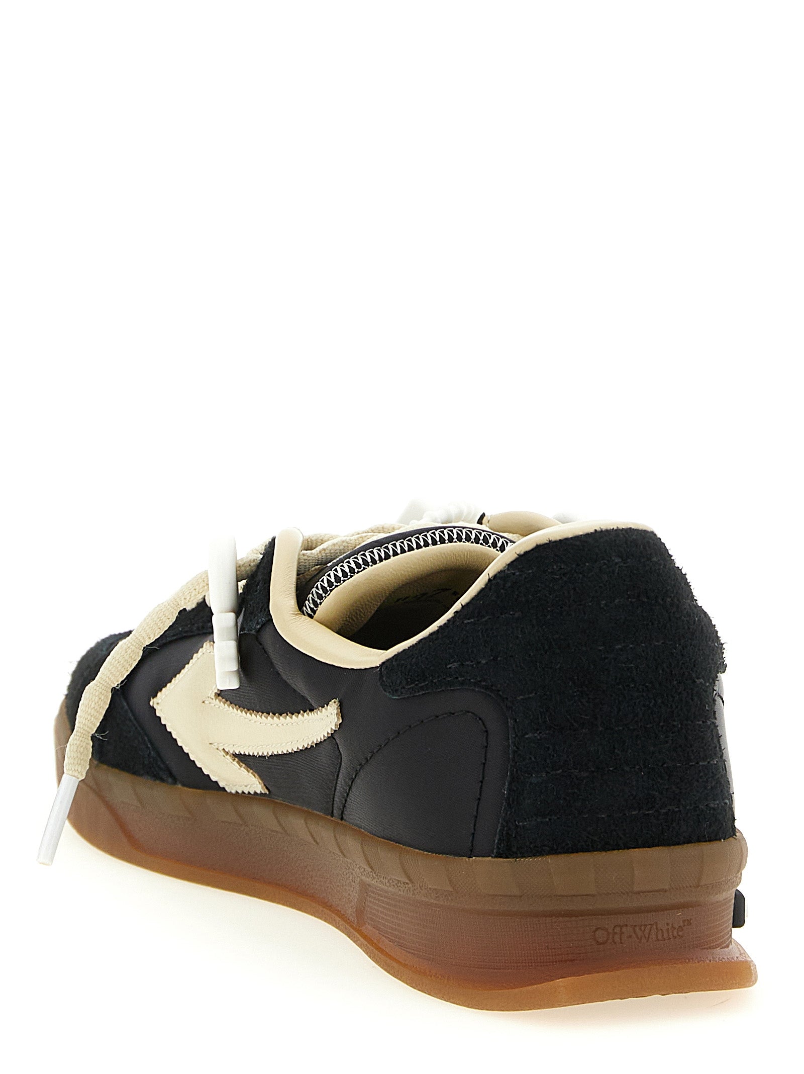 Black Nylon Athletic Sneakers