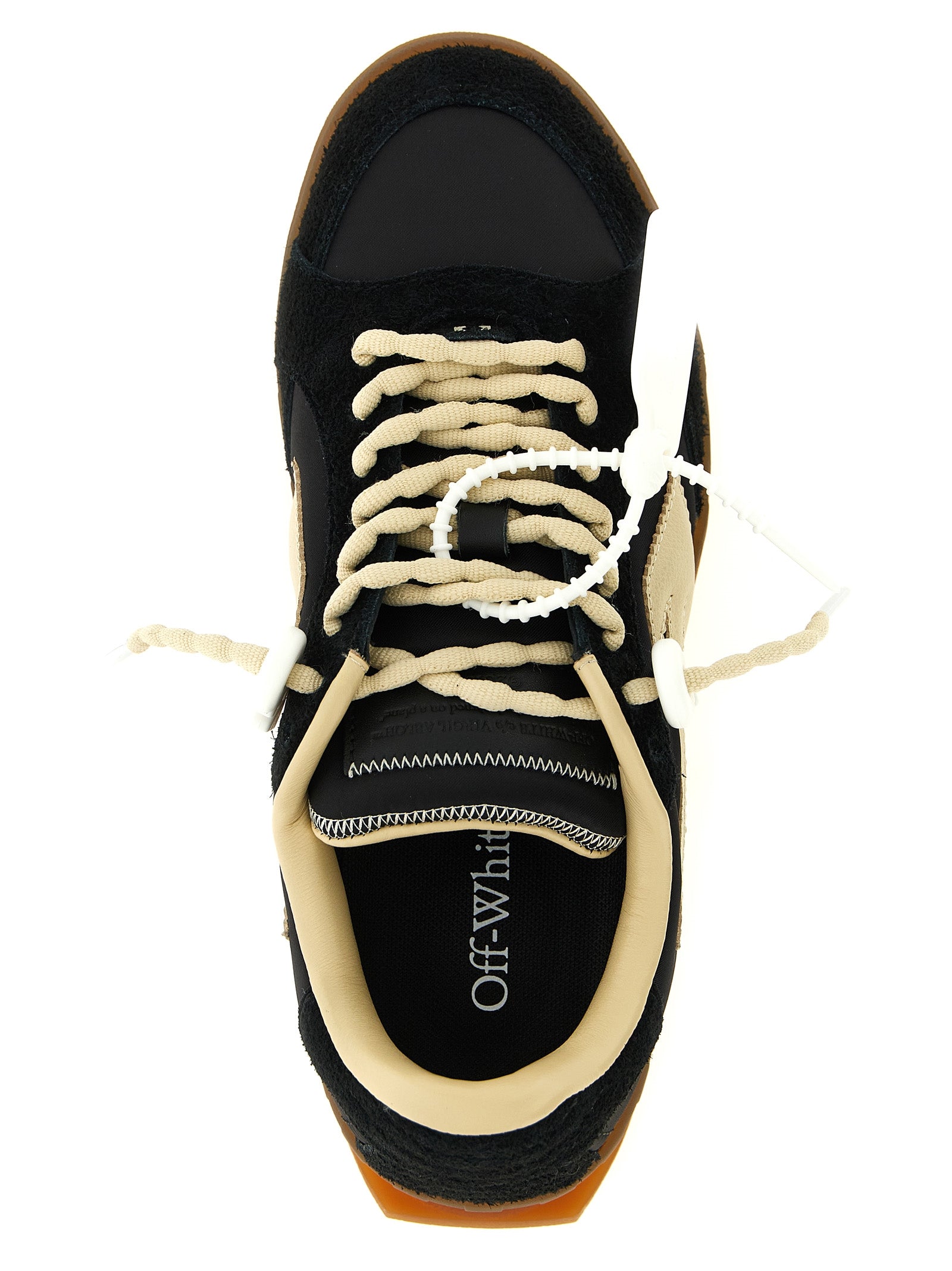 Black Nylon Athletic Sneakers